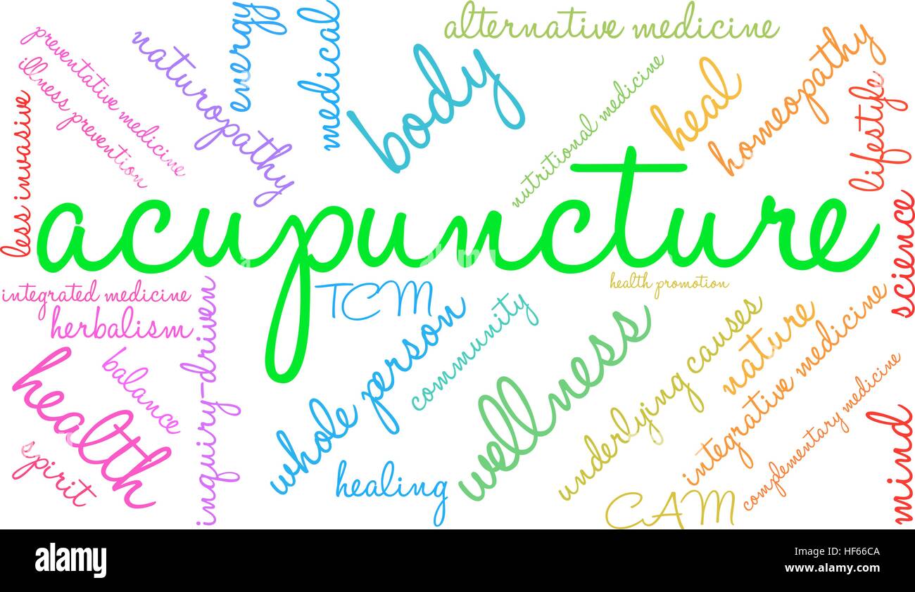 Acupuncture word cloud on a white background Stock Vector Image & Art