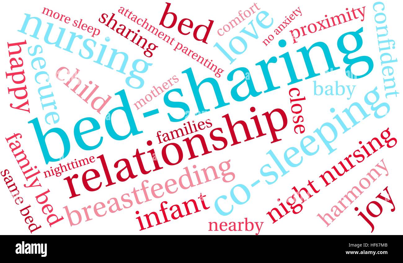 BedSharing word cloud on a white background Stock Vector Image & Art