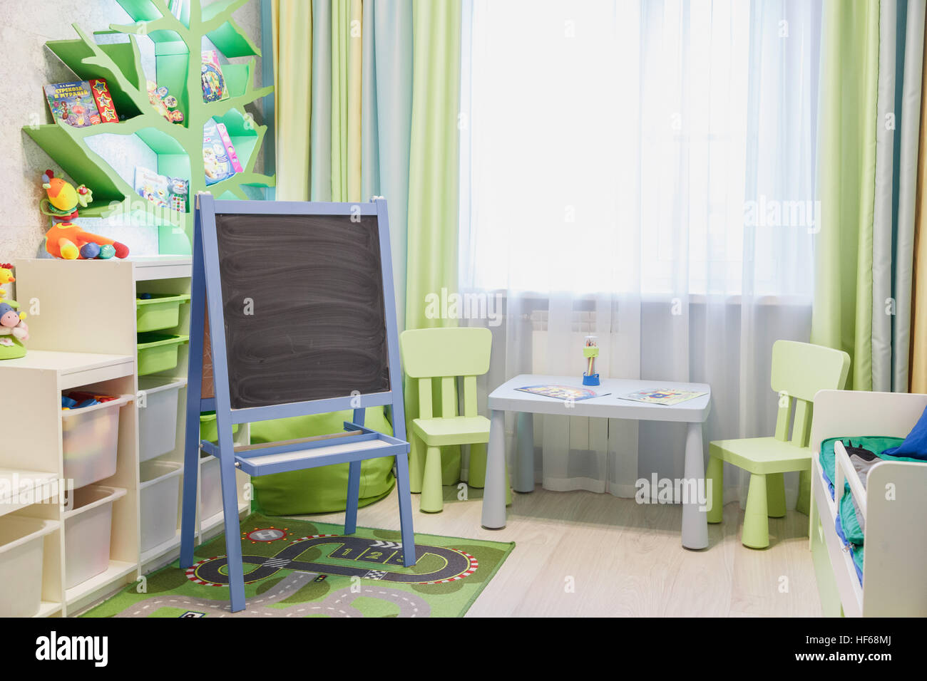 interior of kids playing room Stock Photo