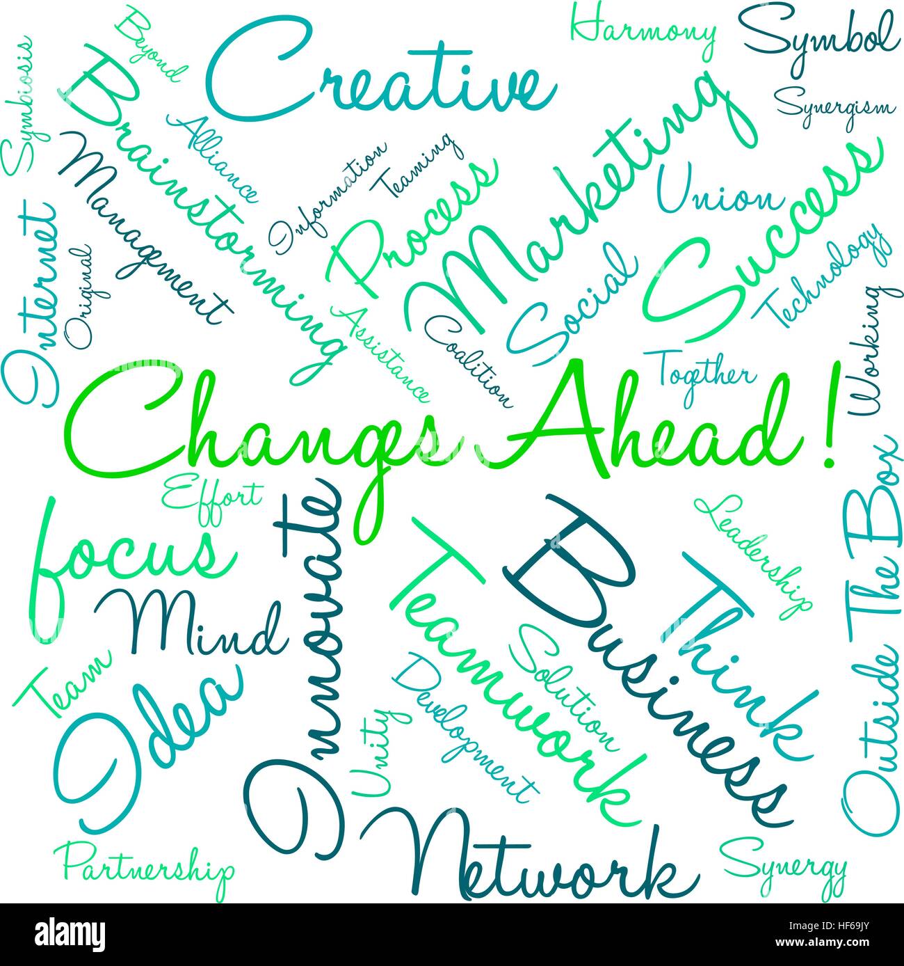 Changes Ahead word cloud on a white background Stock Vector Image & Art