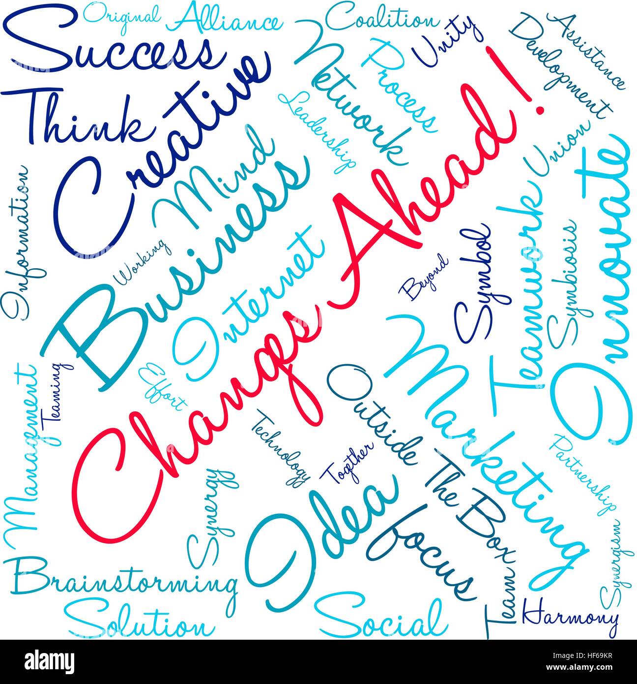 Changes Ahead word cloud on a white background Stock Vector Image & Art