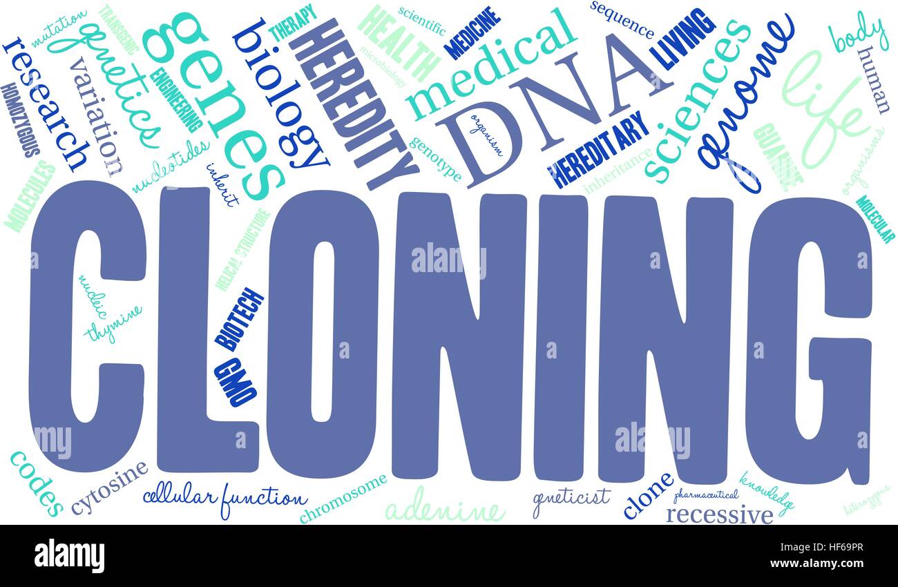 Cloning word cloud on a white background Stock Vector Image & Art Alamy