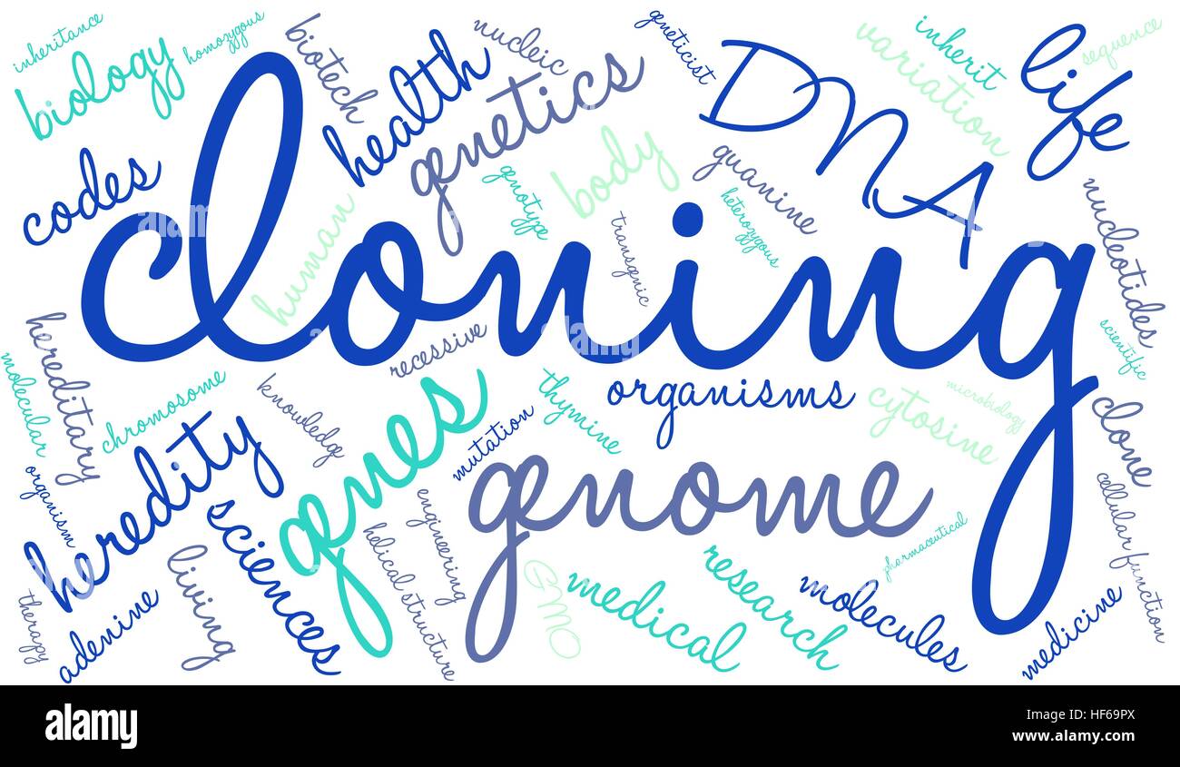 Cloning word cloud on a white background Stock Vector Image & Art Alamy