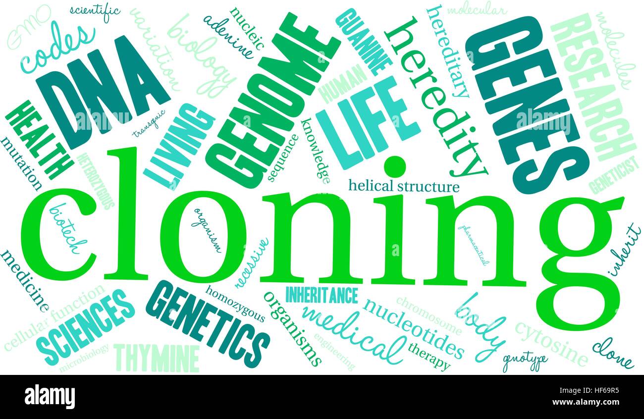 Cloning word cloud on a white background Stock Vector Image & Art Alamy