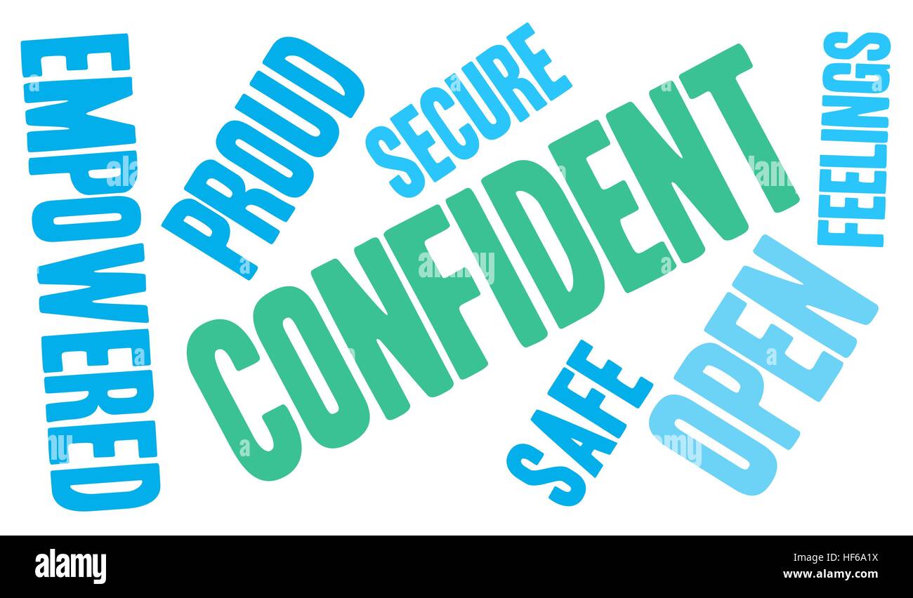 Confident word cloud on a white background Stock Vector Image & Art Alamy