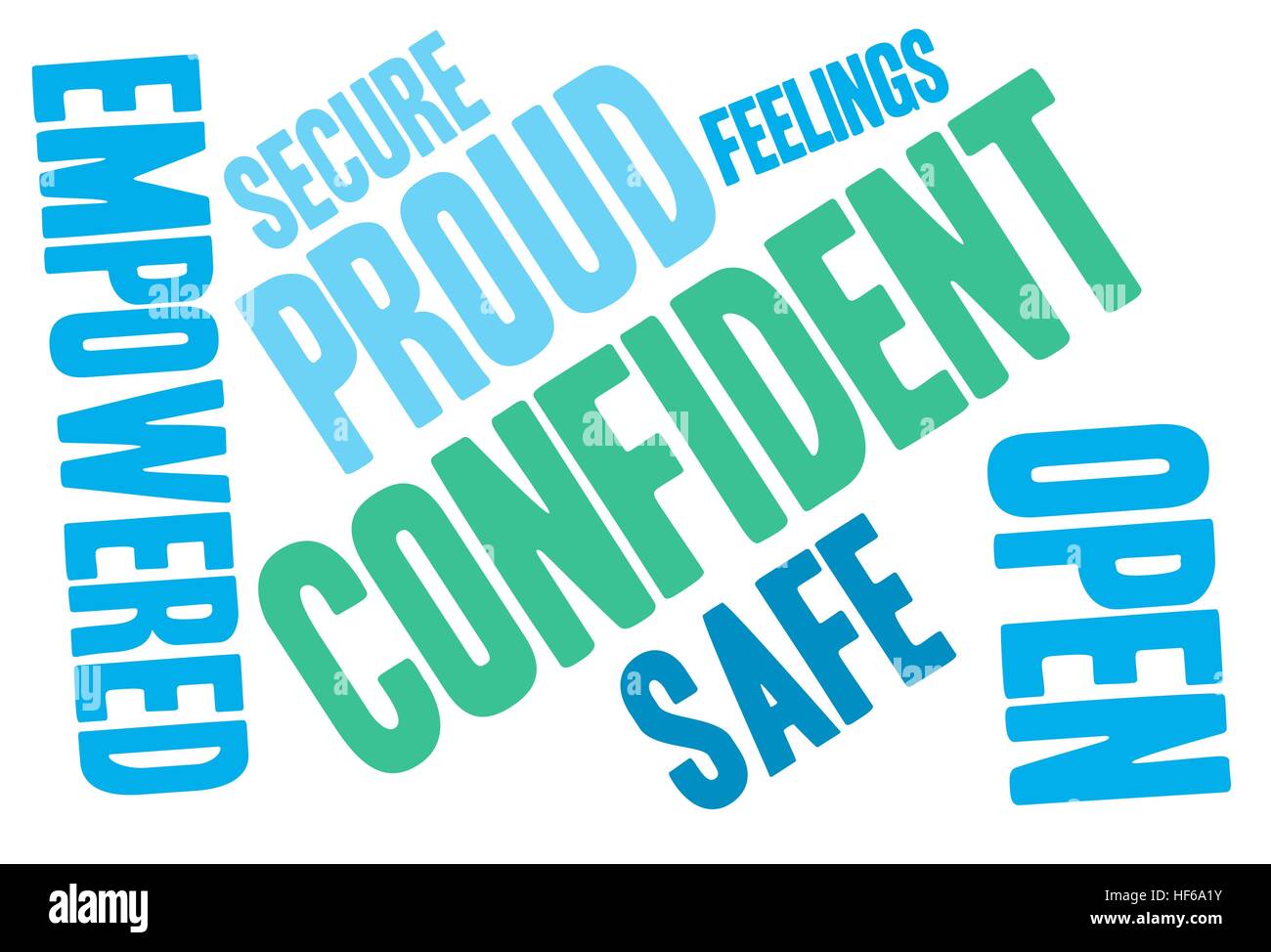 Confident word cloud on a white background Stock Vector Image & Art Alamy