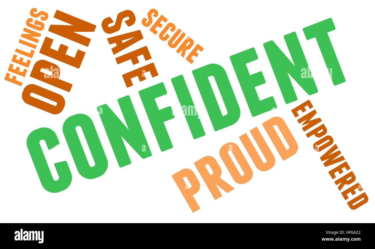 Confident word cloud on a white background Stock Vector Image & Art Alamy