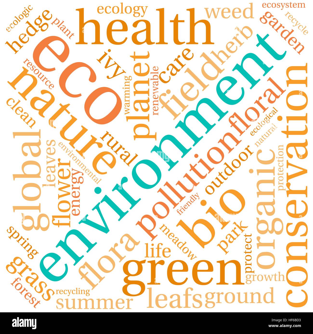 Environment word cloud on a white background Stock Vector Image & Art