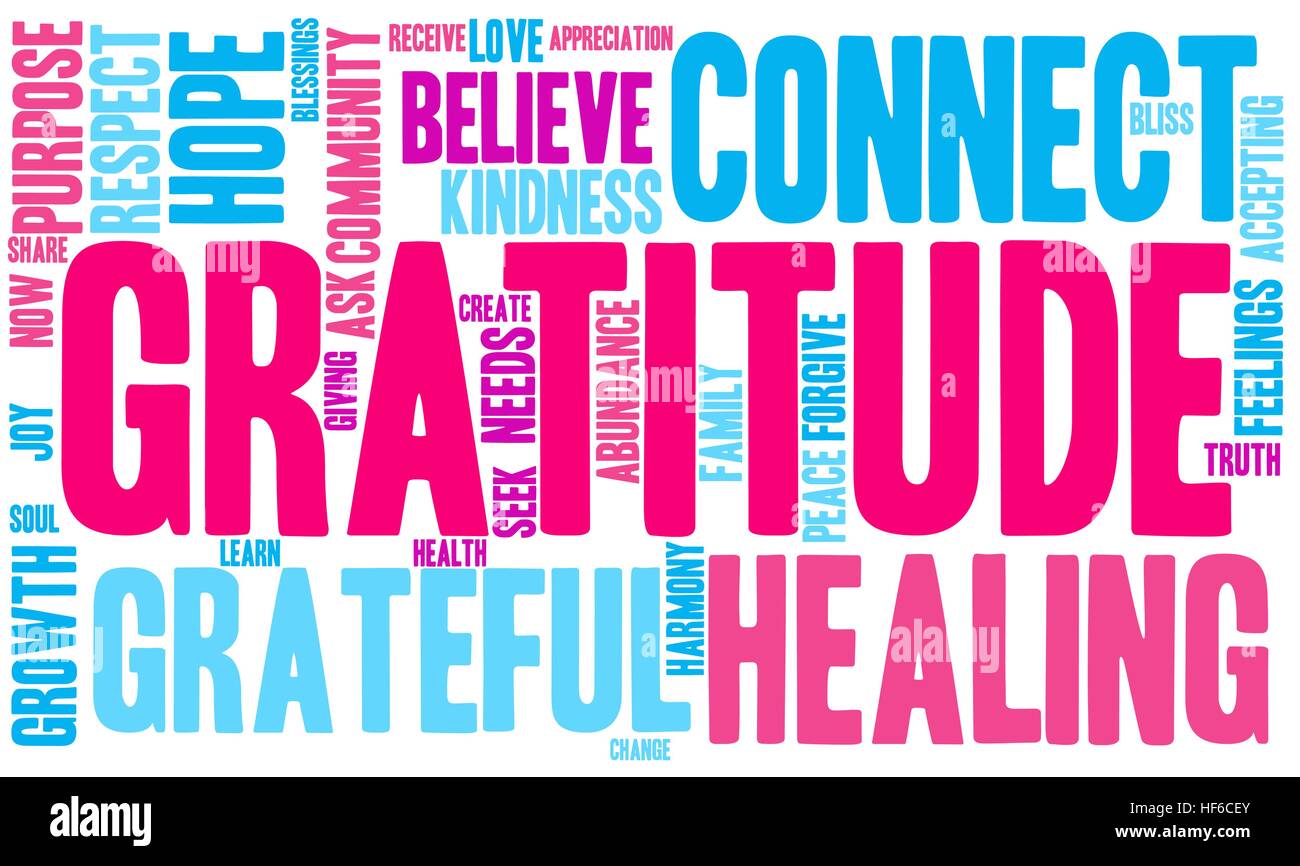 Gratitude word cloud on a white background Stock Vector Image & Art Alamy