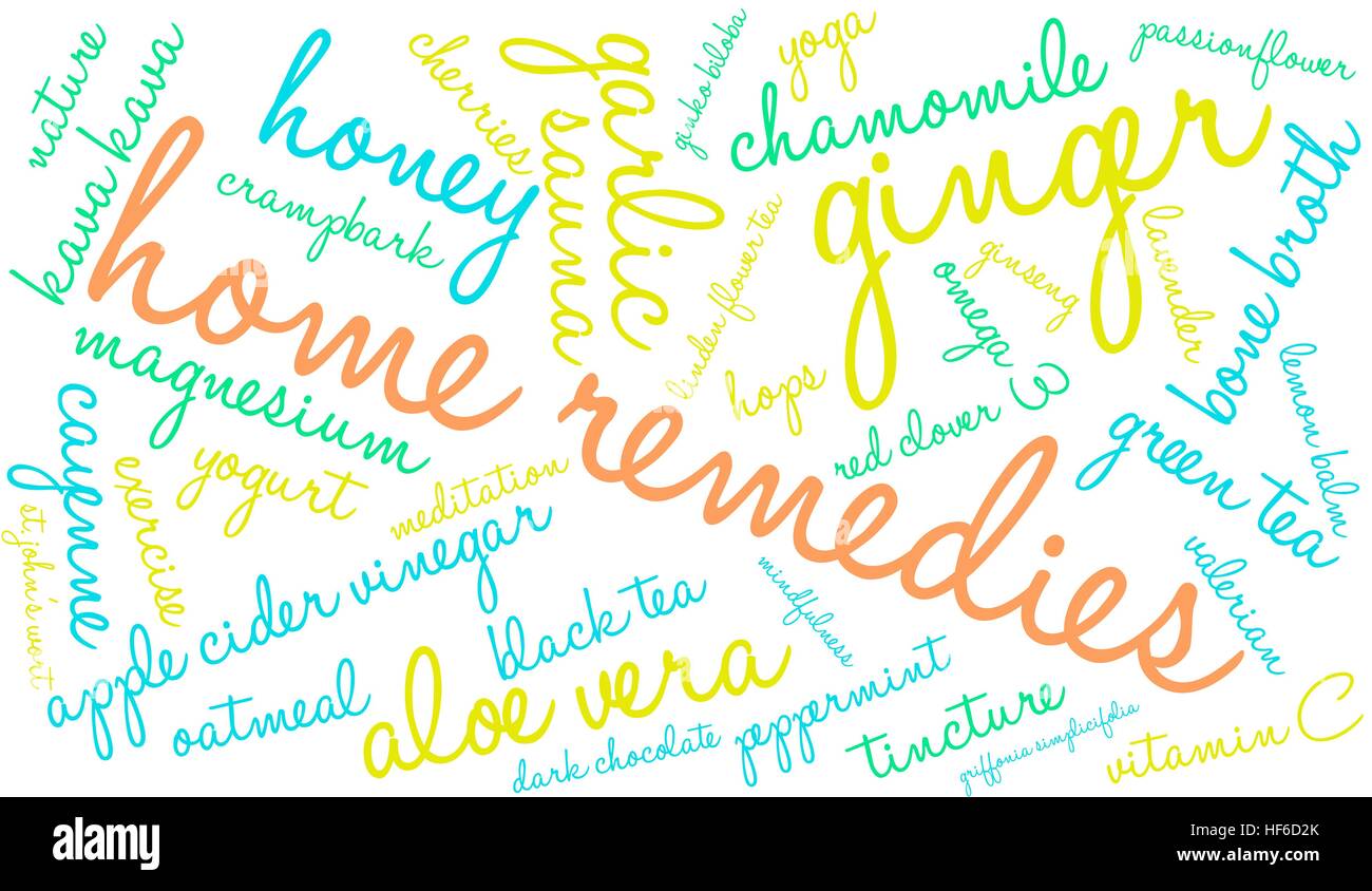 Home Remedies word cloud on a white background Stock Vector Image & Art