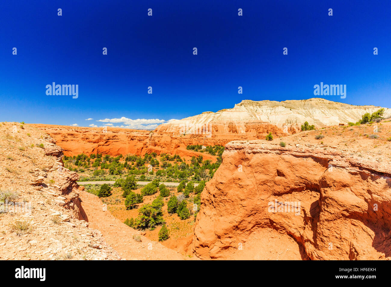 Redrock hoodoos an unsurpassed views make this one of the most popular trails in the Basin State Park. Stock Photo