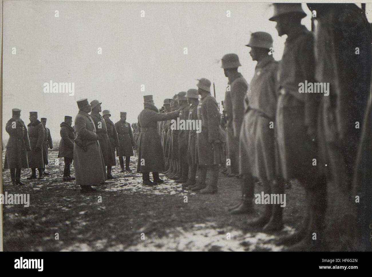 Truppeninspizierung Sr.Majestät in Zastarone 1917. 15666000) Stock Photo