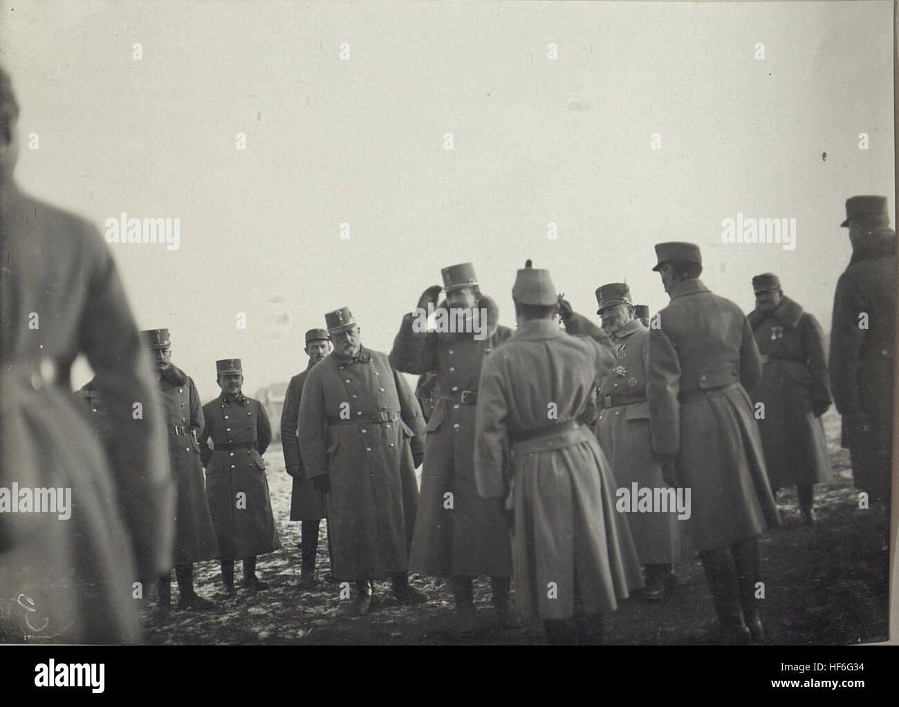 Truppeninspizierung Sr.Majestät in Zastarone 1917. 15665937) Stock Photo