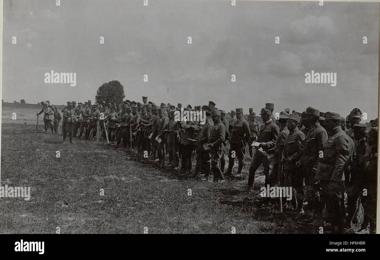 Storm course, group of spectators, 15th June 1917, World War I Stock ...
