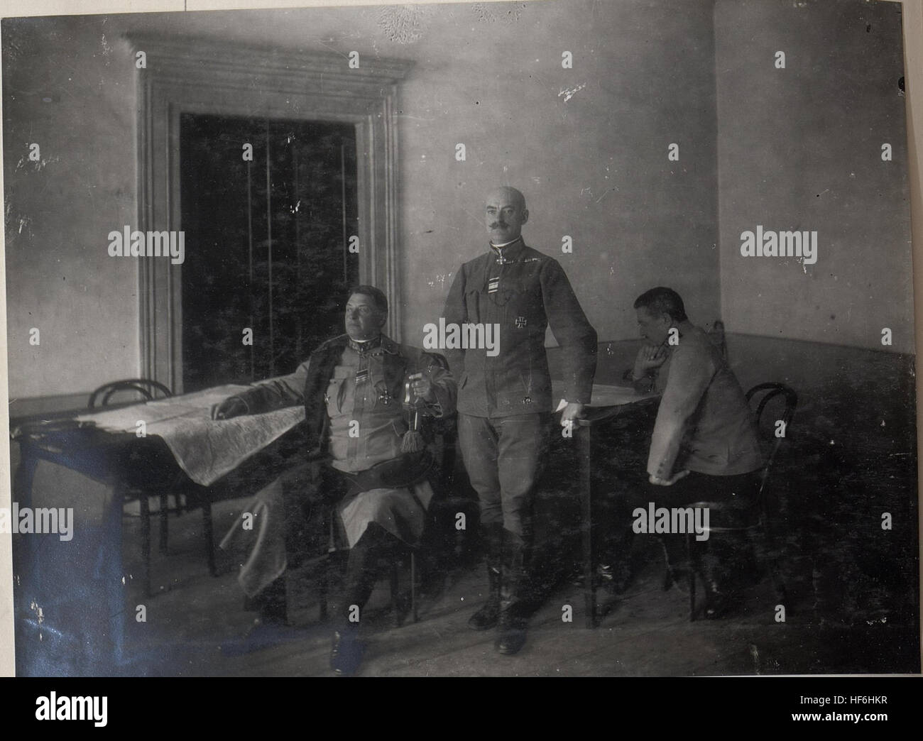 General staff group, 3rd Army Command, WWI Stock Photo - Alamy