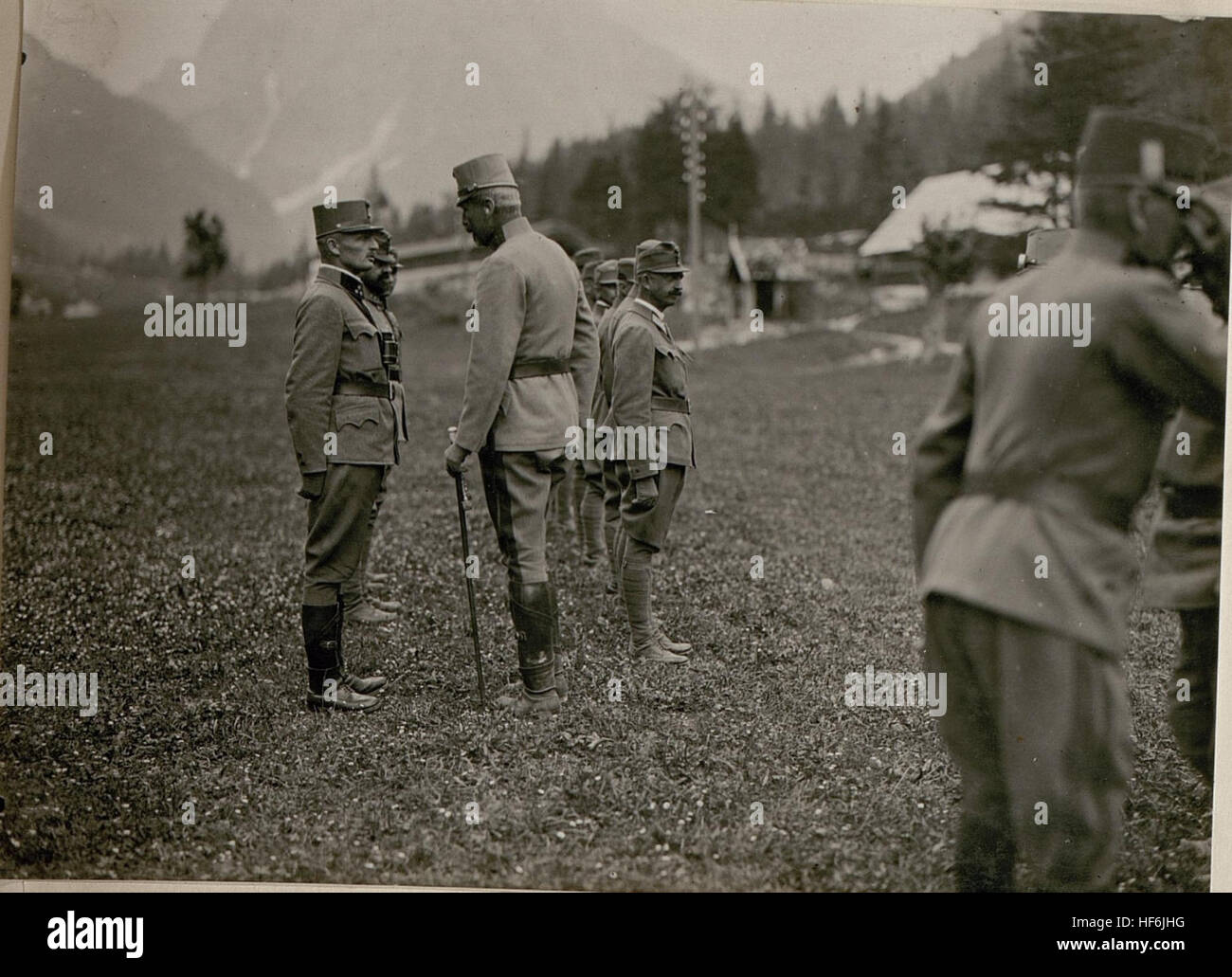 Sr.Kaiserl.Hoheit Erzh.Eugen in Raibl. (31-8.1917.) 15801606) Stock Photo