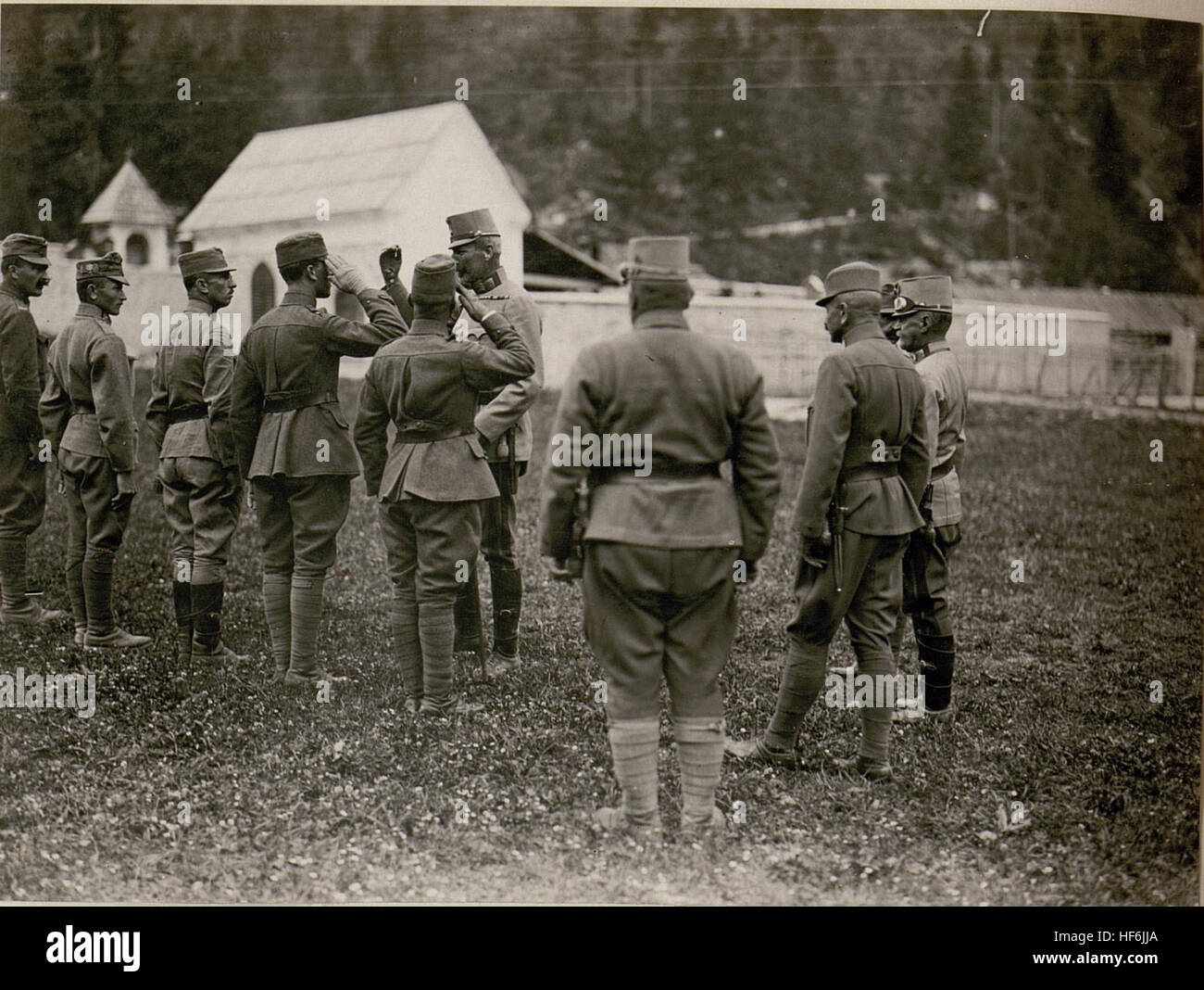 Sr.Kaiserl.Hoheit Erzh.Eugen in Raibl. (31-8.1917.) 15801629) Stock Photo
