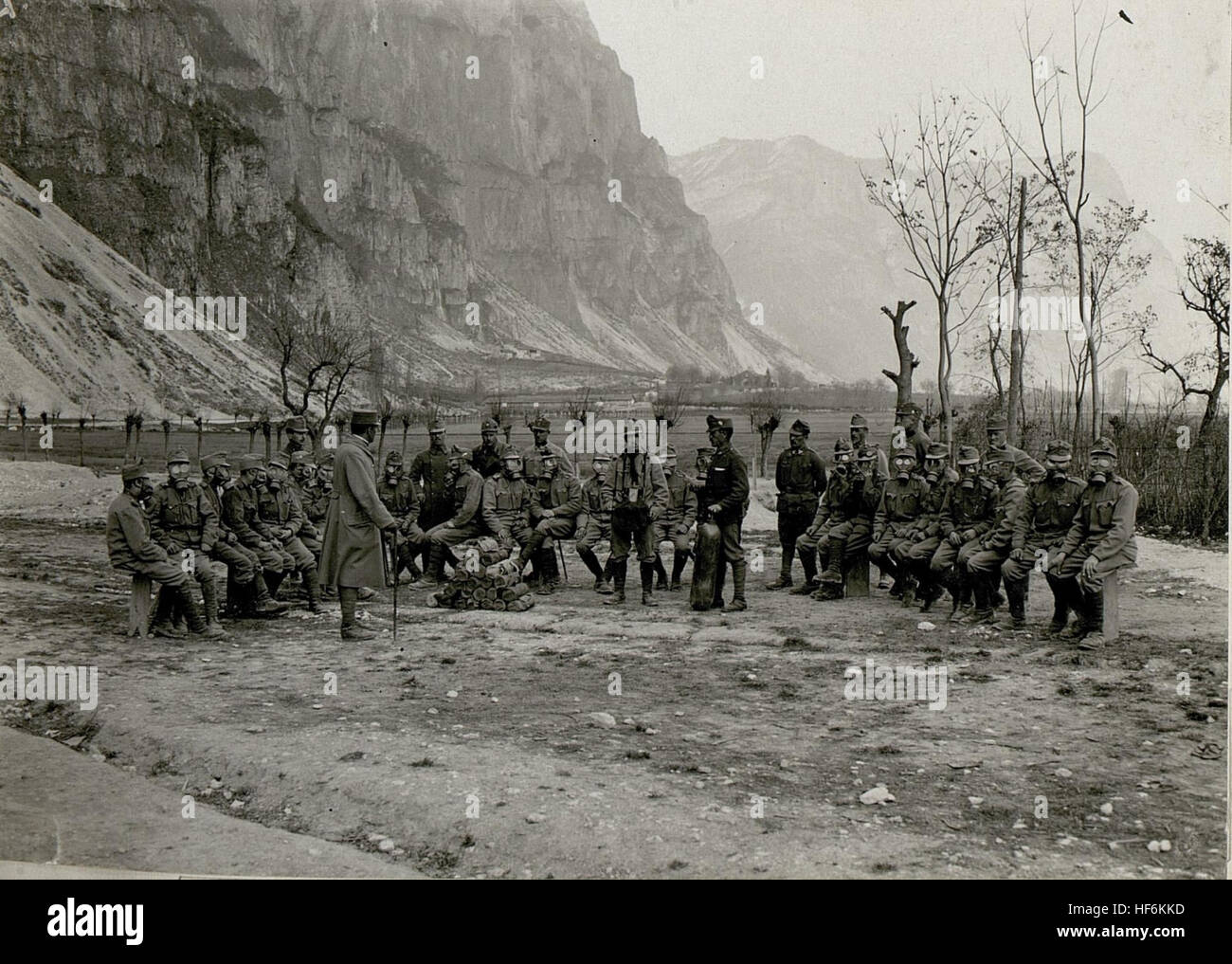 A photograph showing storm drills (Sturmübungen) conducted by soldiers ...