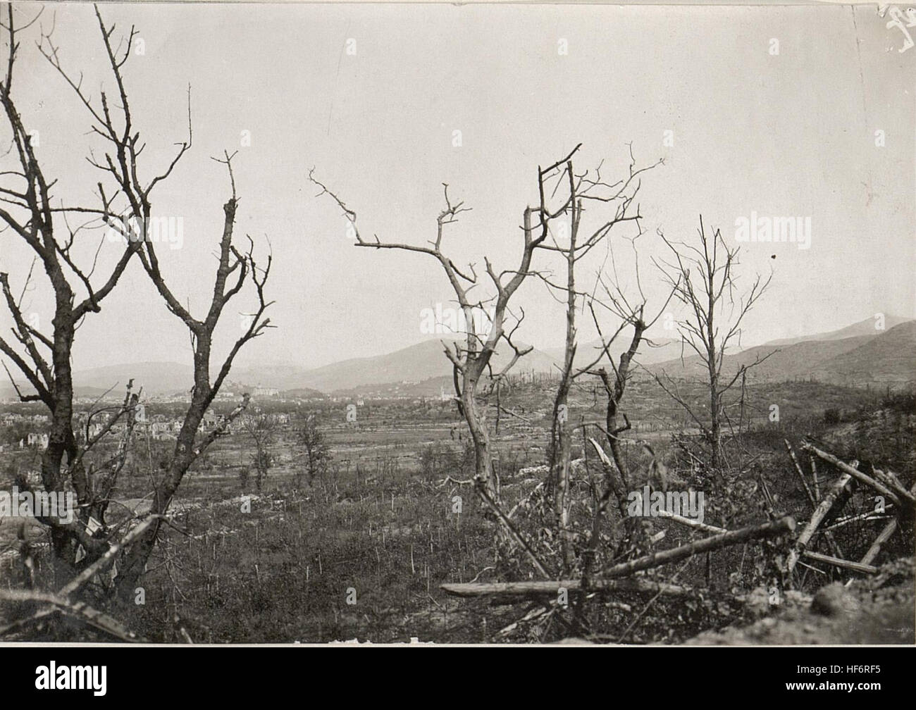 German troop positioning before Gorizia on 30 August 1917, from the First World War, part of the Europeana Collections Stock Photo