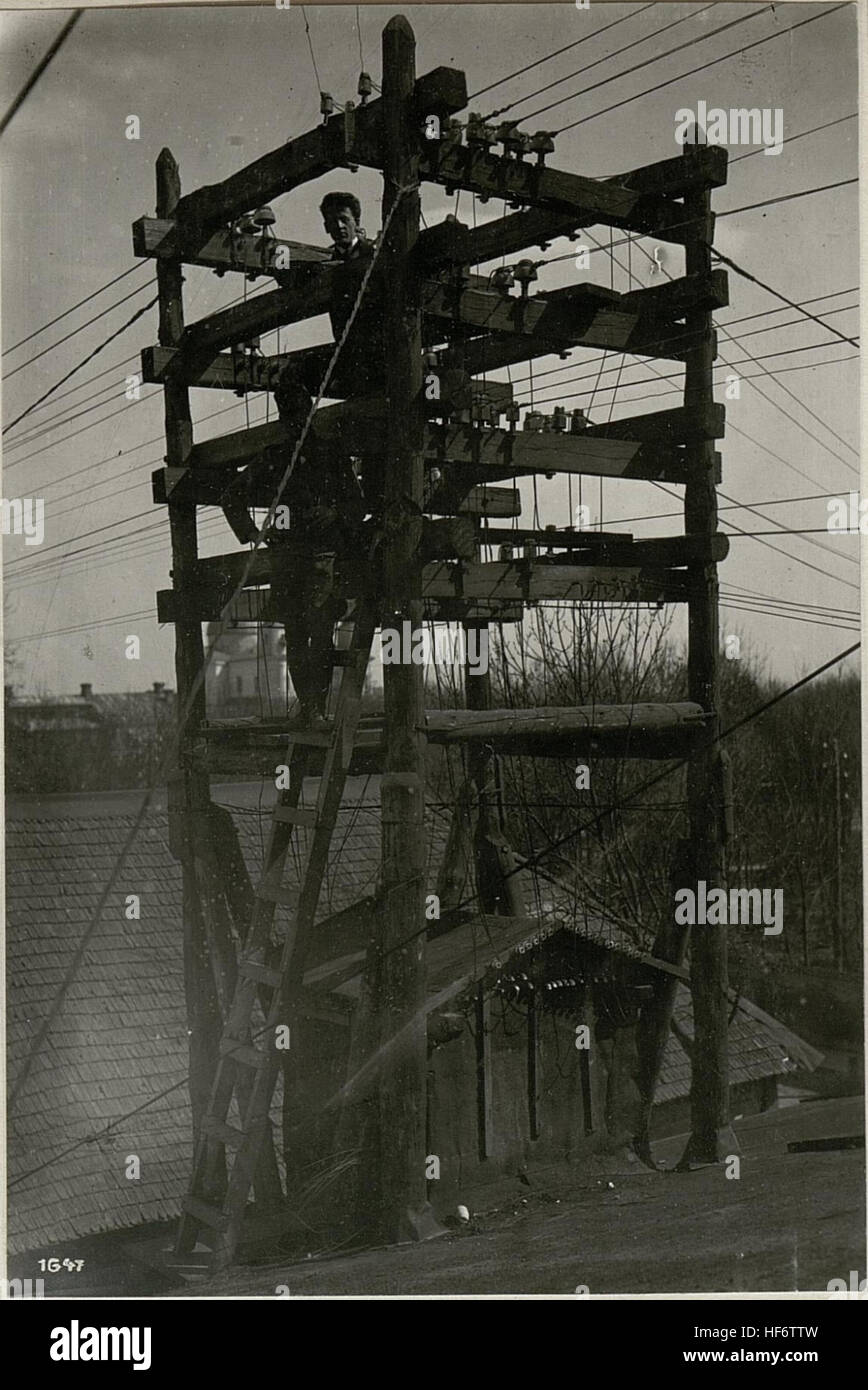Wladimir-Wolynskij, Elektrizitätswerk. 17-IV.1918. 15715526) Stock Photo