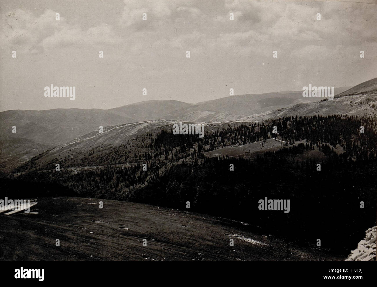 Photograph of a military observation point at Monte Lisser during World ...