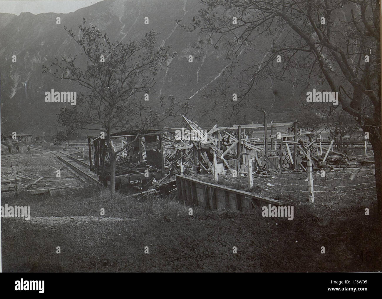 Explosion disaster at Barco during World War I, illustrating wartime ...