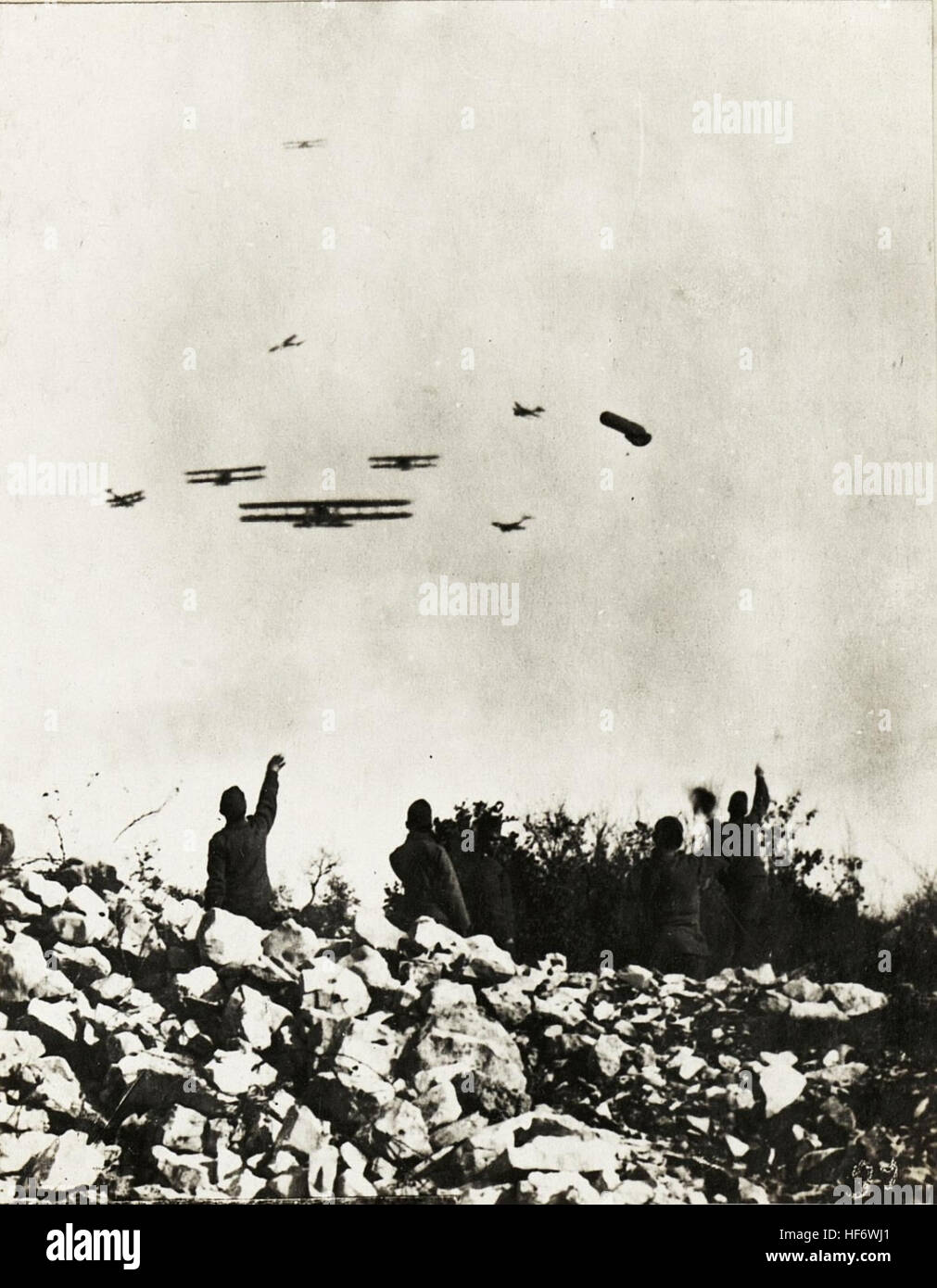 Aerial dogfight on February 8, 1916, during World War I, Europeana ...