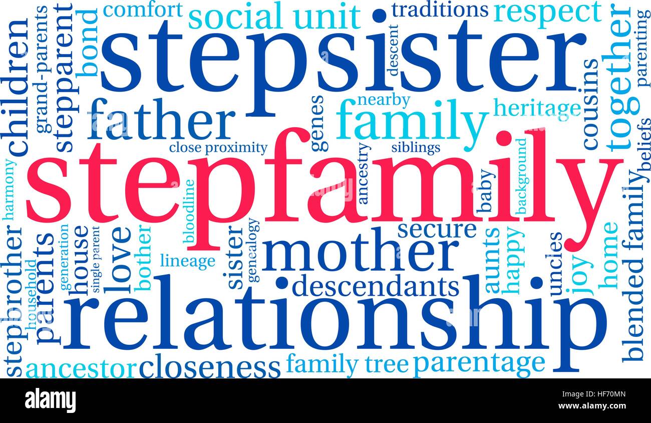 Stepfamily word coud on a white background Stock Vector Image & Art - Alamy