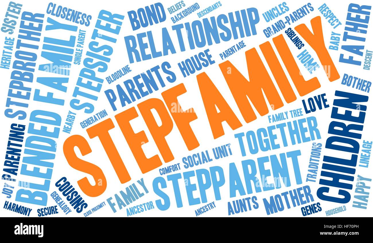 Stepfamily word coud on a white background Stock Vector Image & Art - Alamy