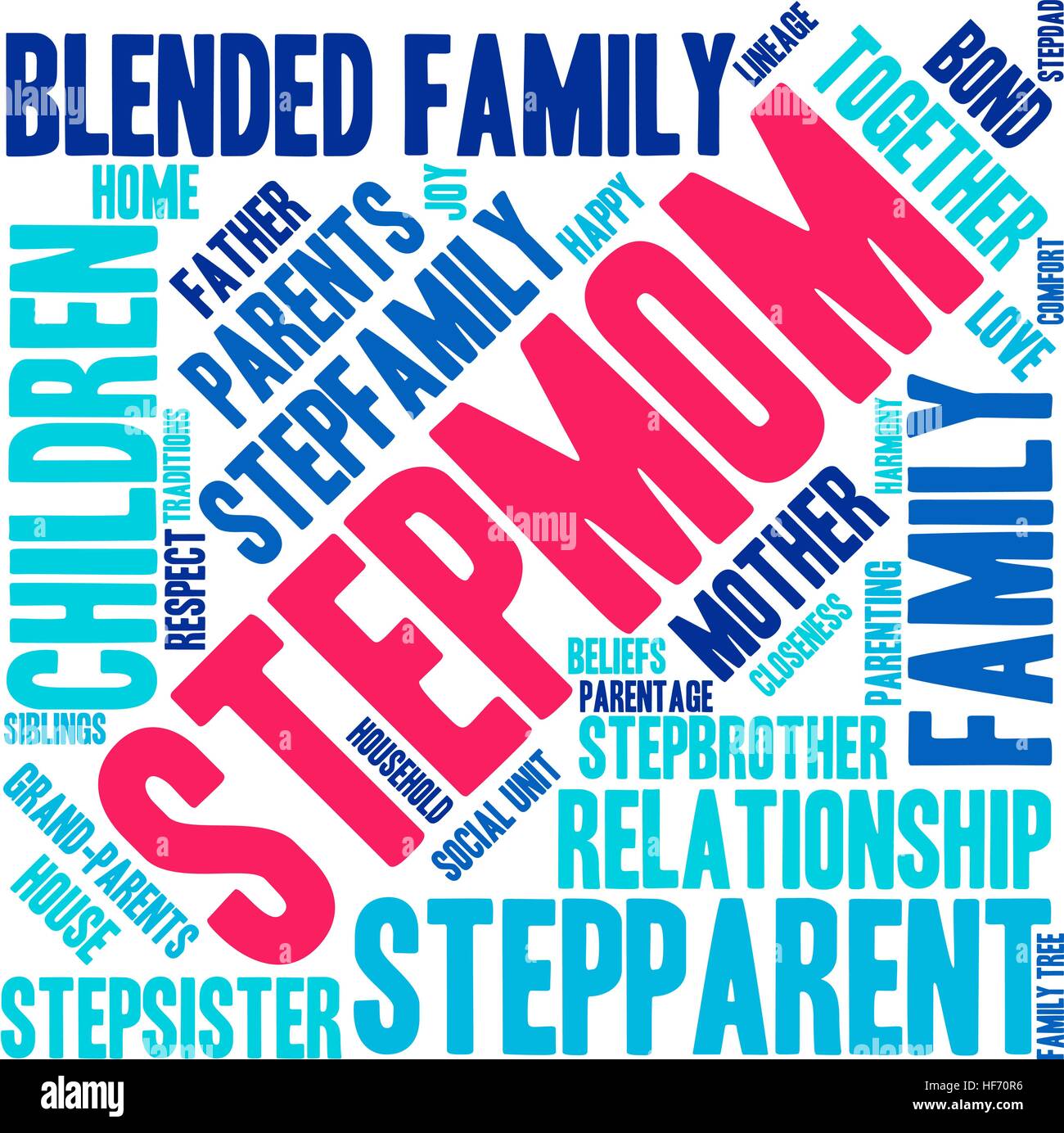 Stepmom word cloud on a white background Stock Vector Image & Art - Alamy