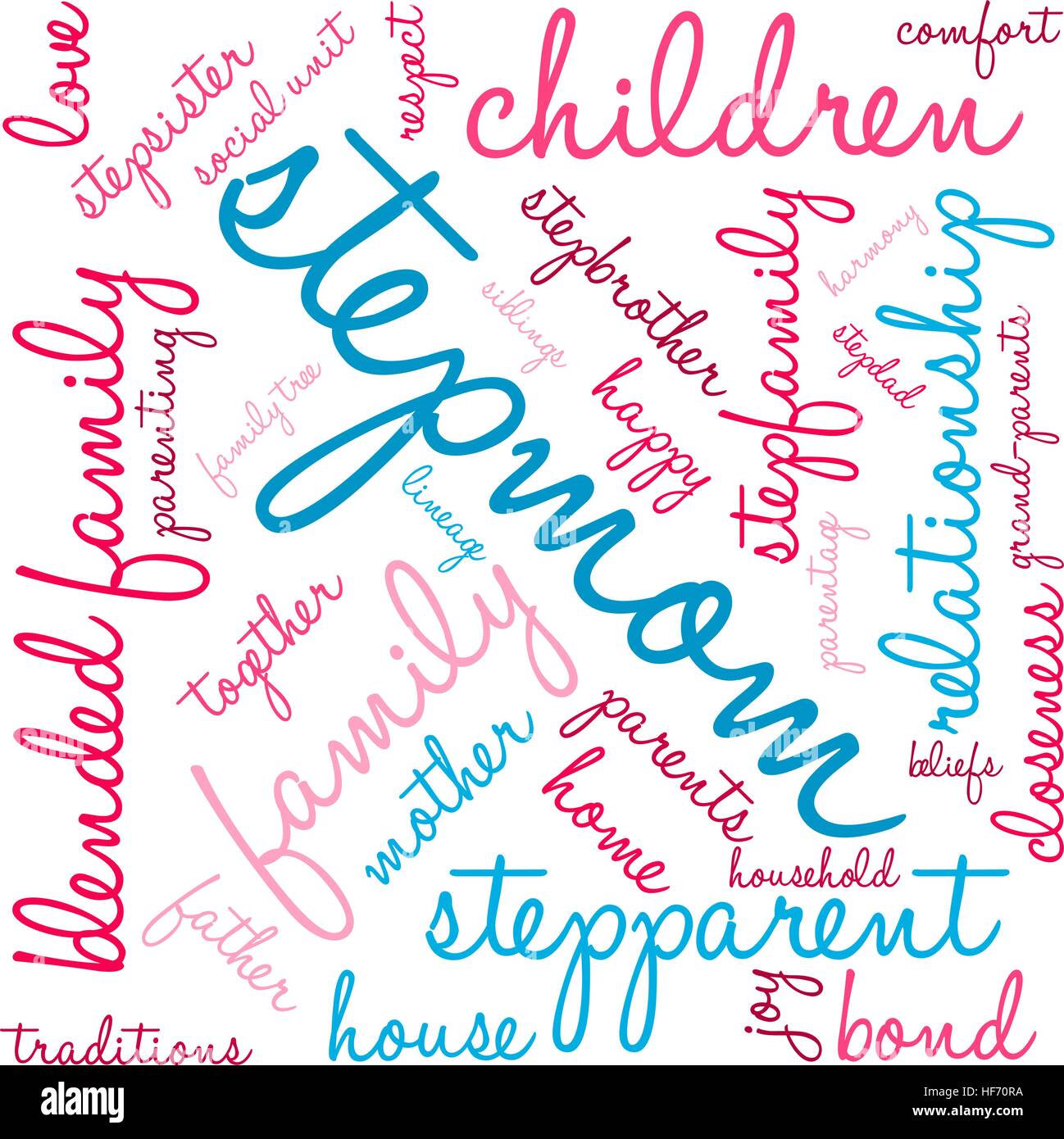Stepmom word cloud on a white background Stock Vector Image & Art - Alamy