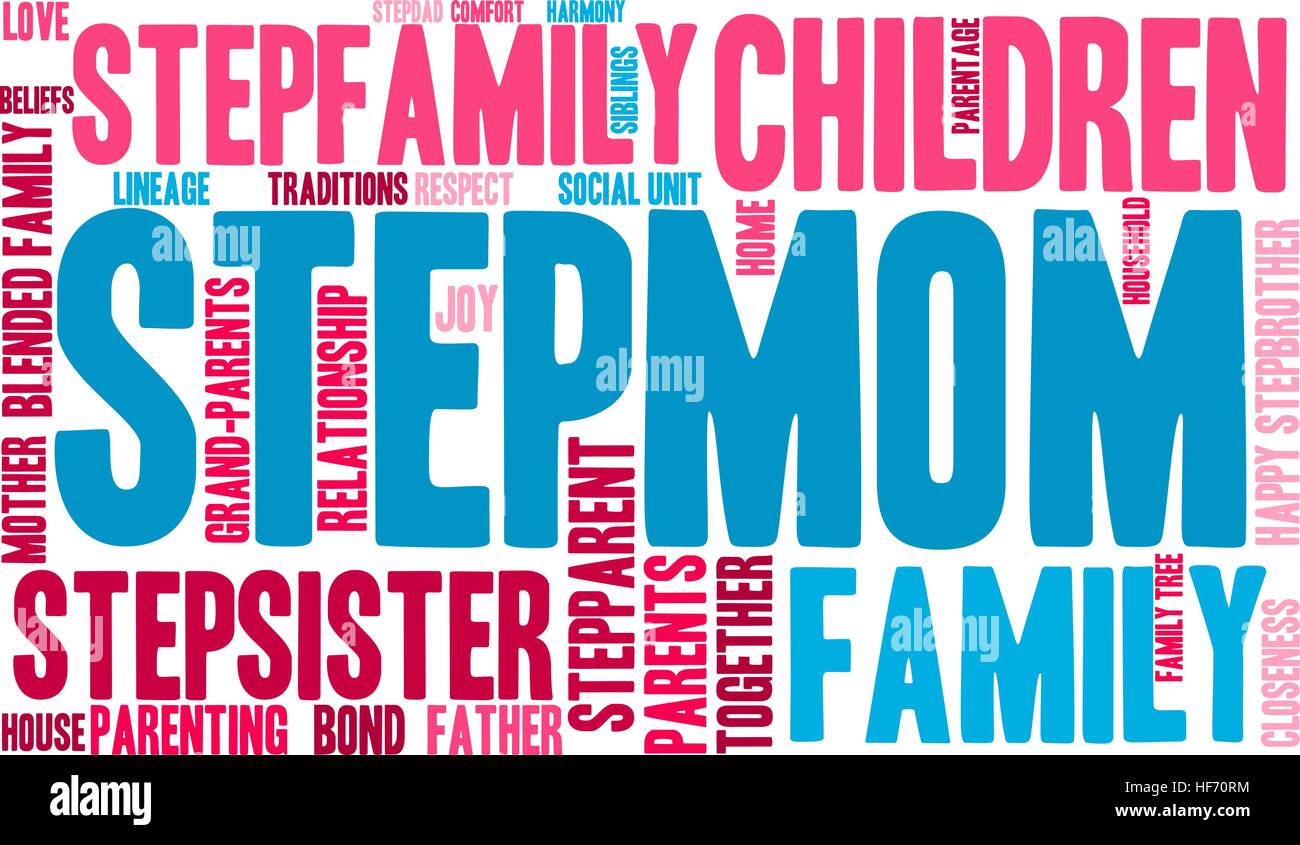 Stepmom word cloud on a white background Stock Vector Image & Art - Alamy