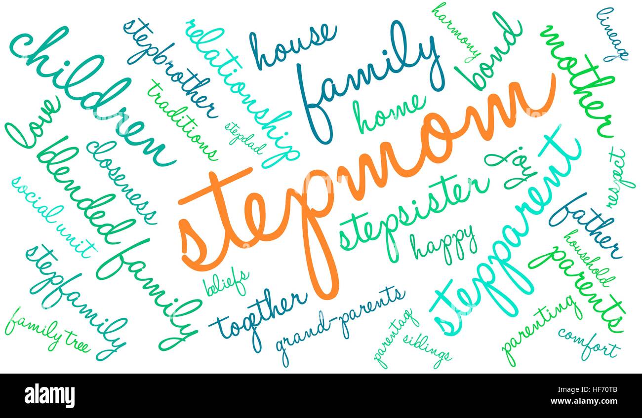 Stepmom word cloud on a white background Stock Vector Image & Art - Alamy