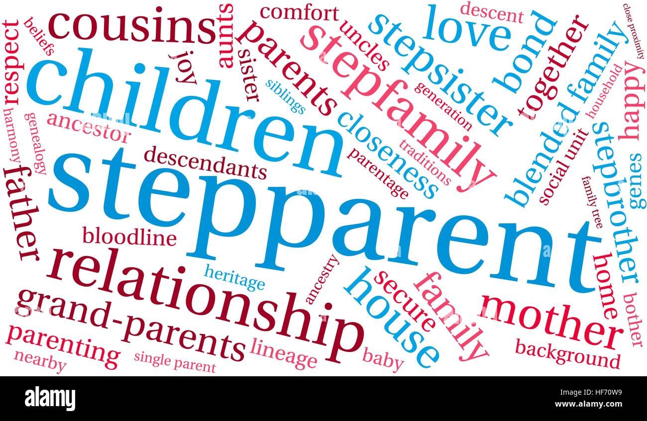 Stepparent word cloud on a white background Stock Vector Image & Art ...