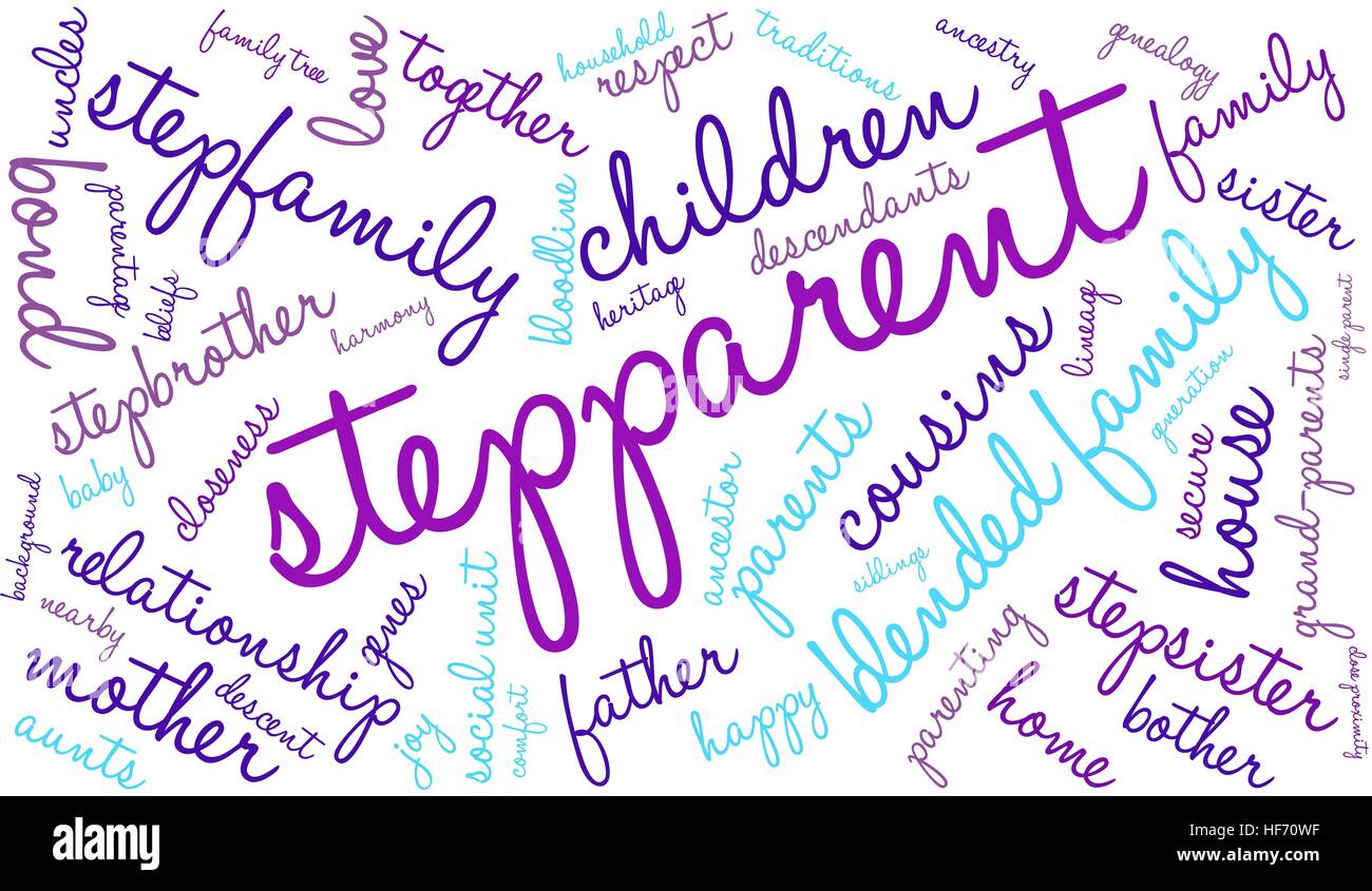 Stepparent word cloud on a white background Stock Vector Image & Art ...