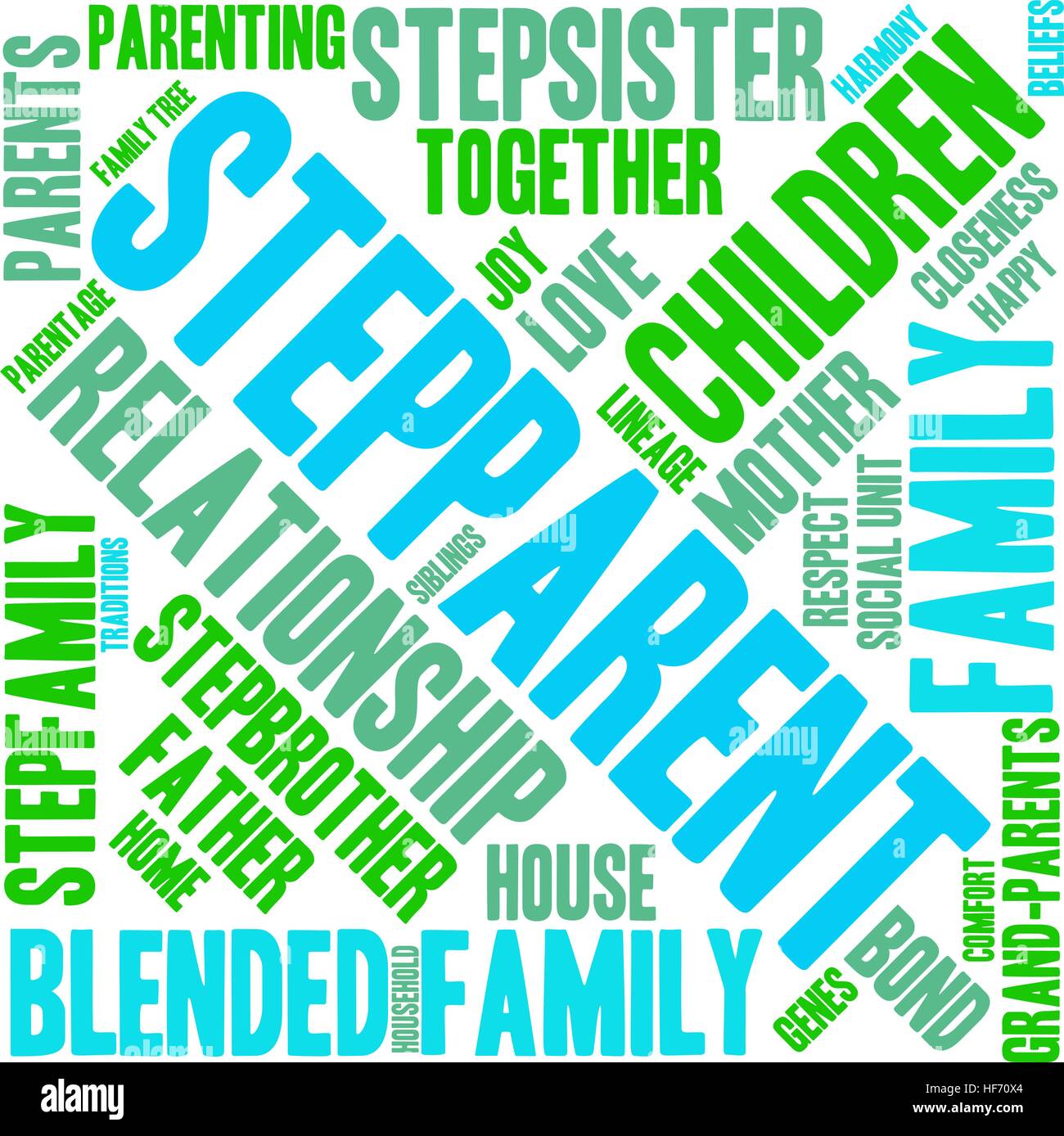 Stepparent word cloud on a white background Stock Vector Image & Art ...