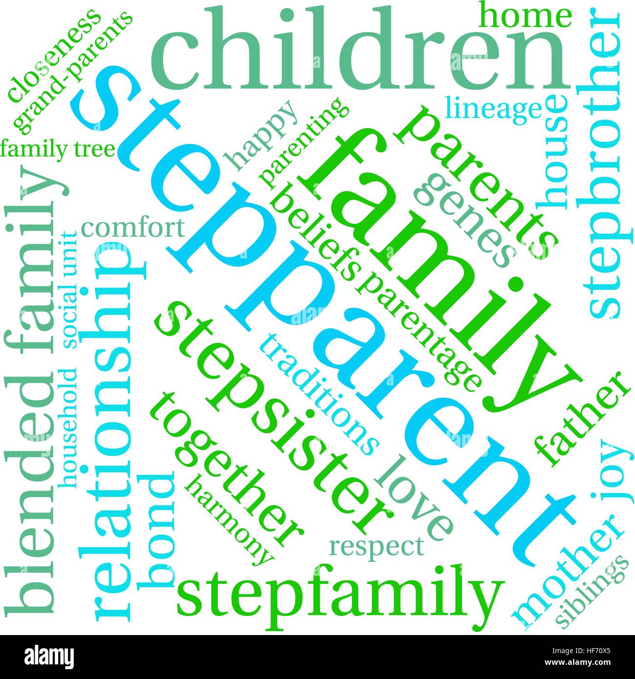 Stepparent word cloud on a white background Stock Vector Image & Art ...
