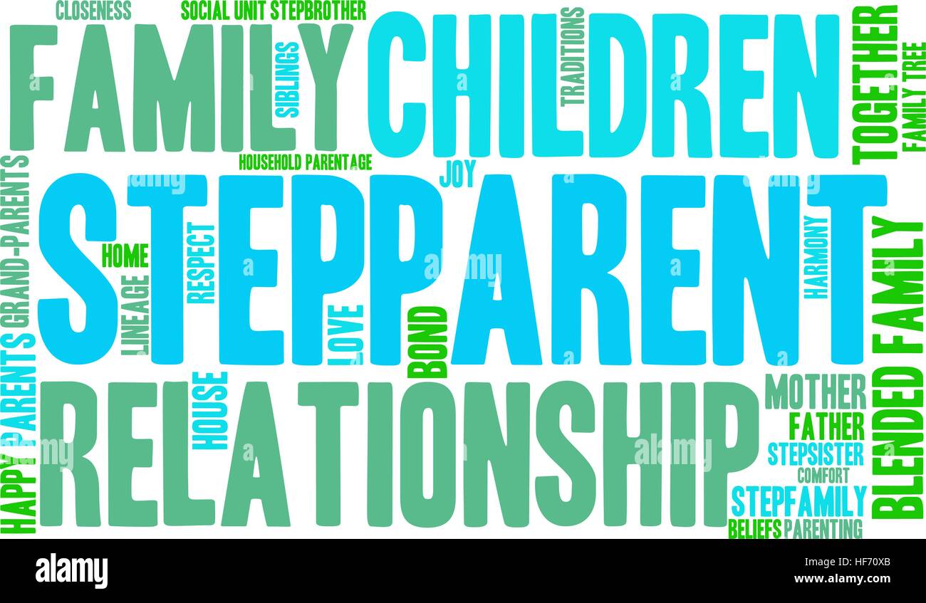 Stepparent word cloud on a white background Stock Vector Image & Art ...