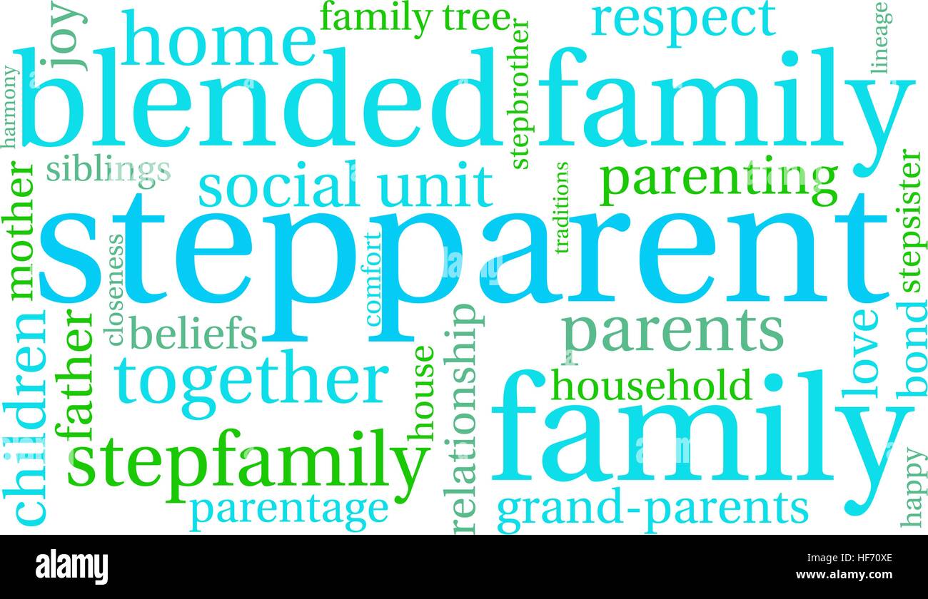 Stepparent word cloud on a white background Stock Vector Image & Art ...
