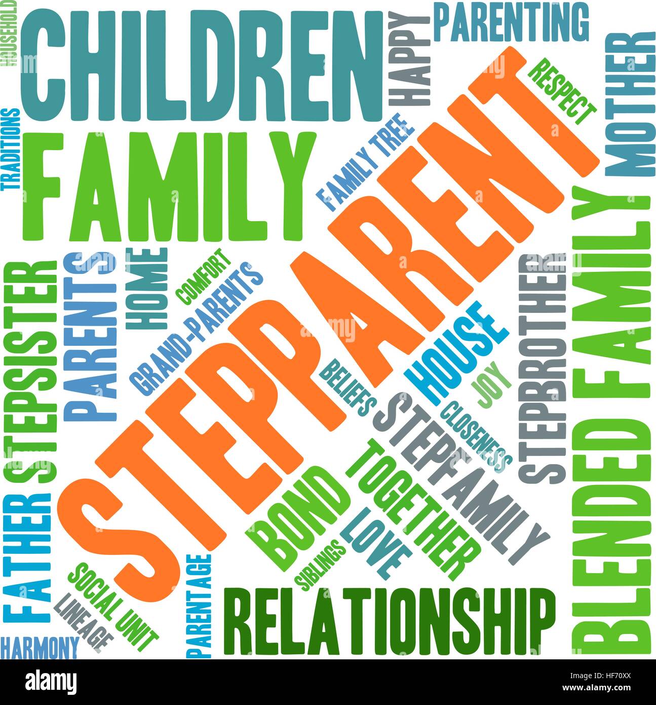 Stepparent word cloud on a white background Stock Vector Image & Art ...