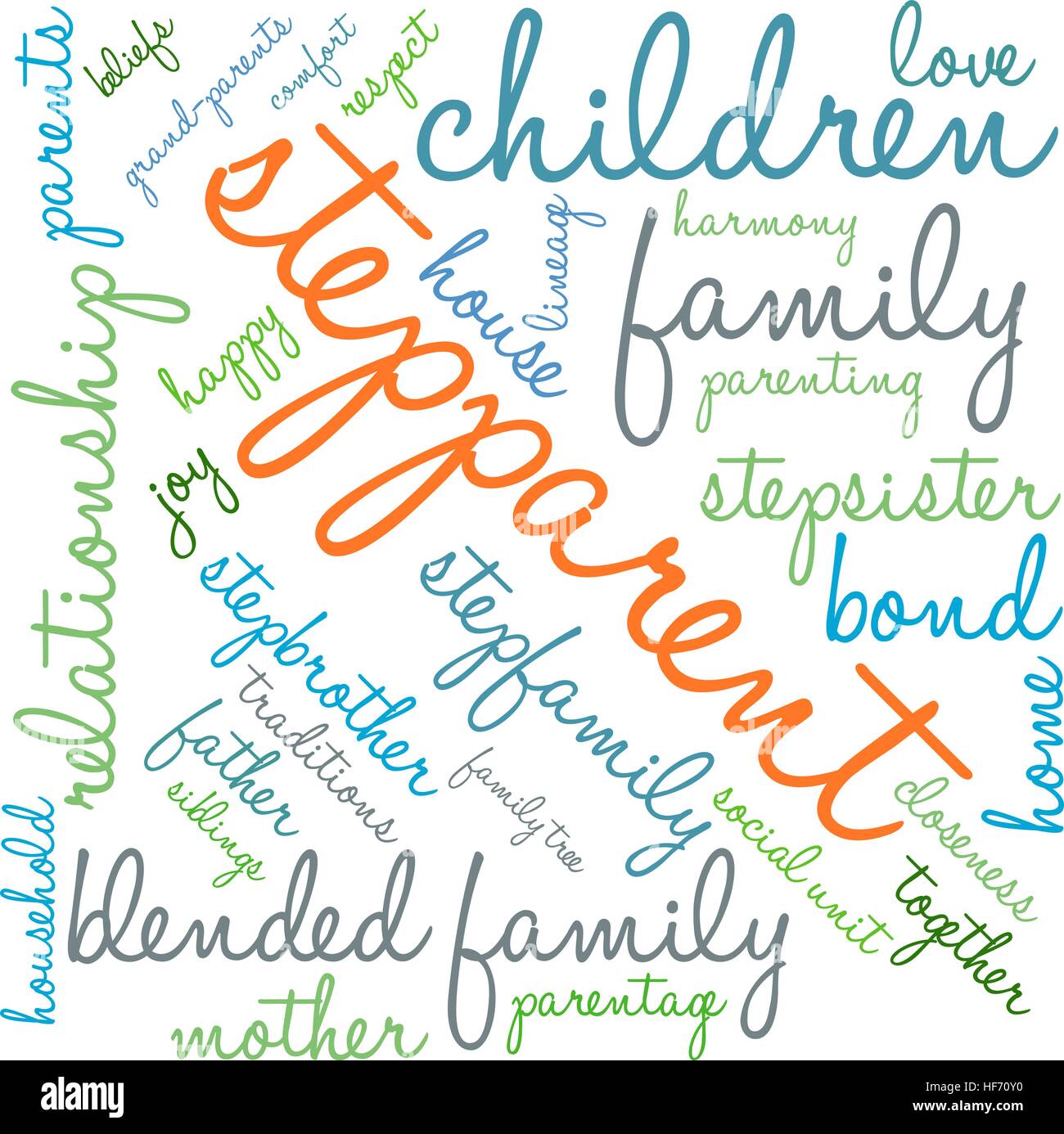 Stepparent word cloud on a white background Stock Vector Image & Art ...