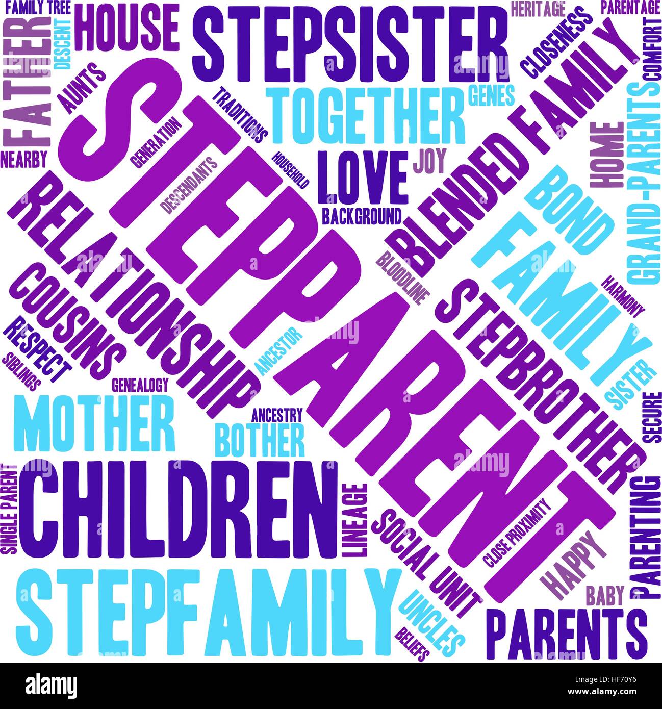 Stepparent word cloud on a white background Stock Vector Image & Art ...