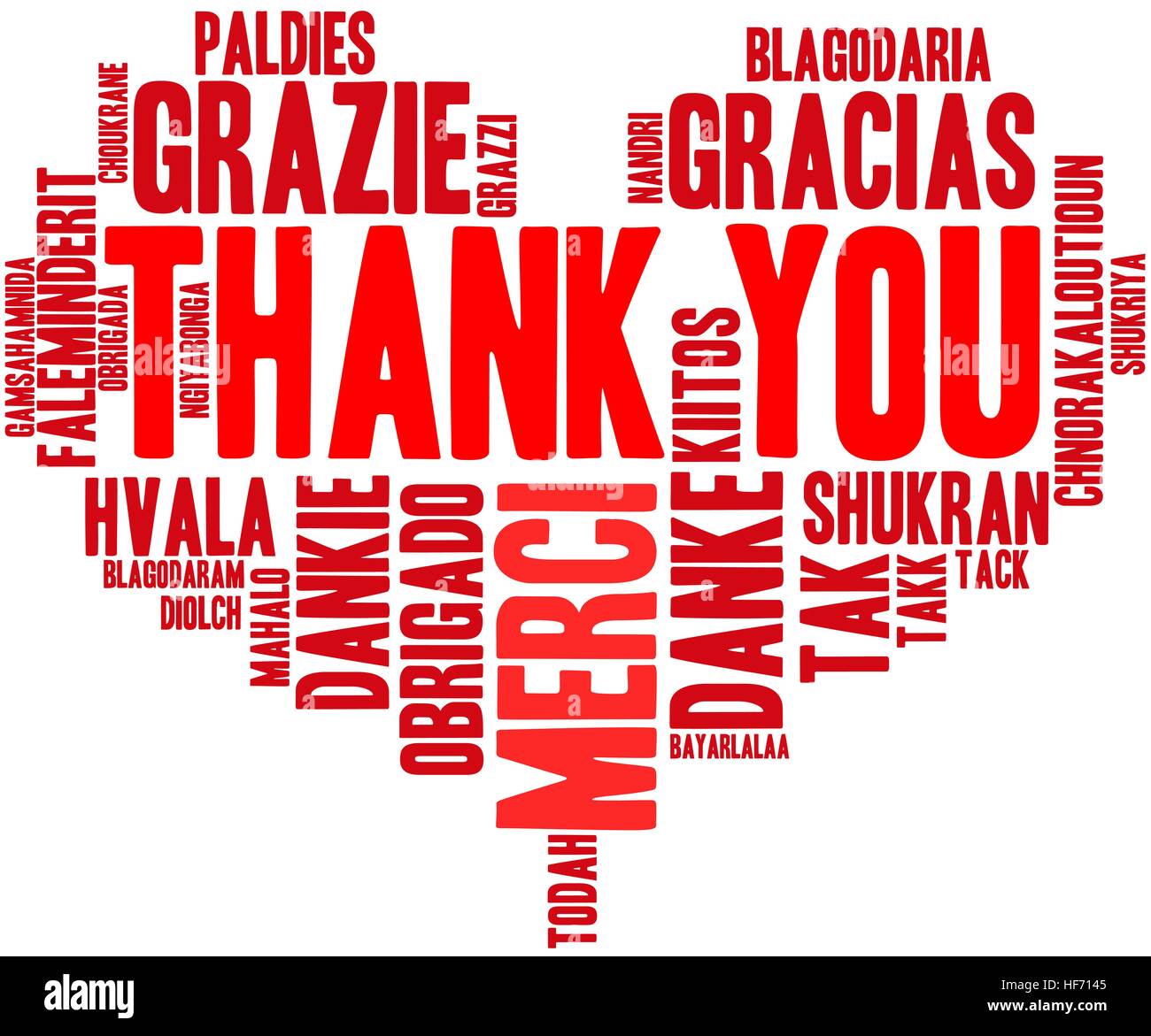 Thank You word cloud on a white background Stock Vector Image & Art - Alamy