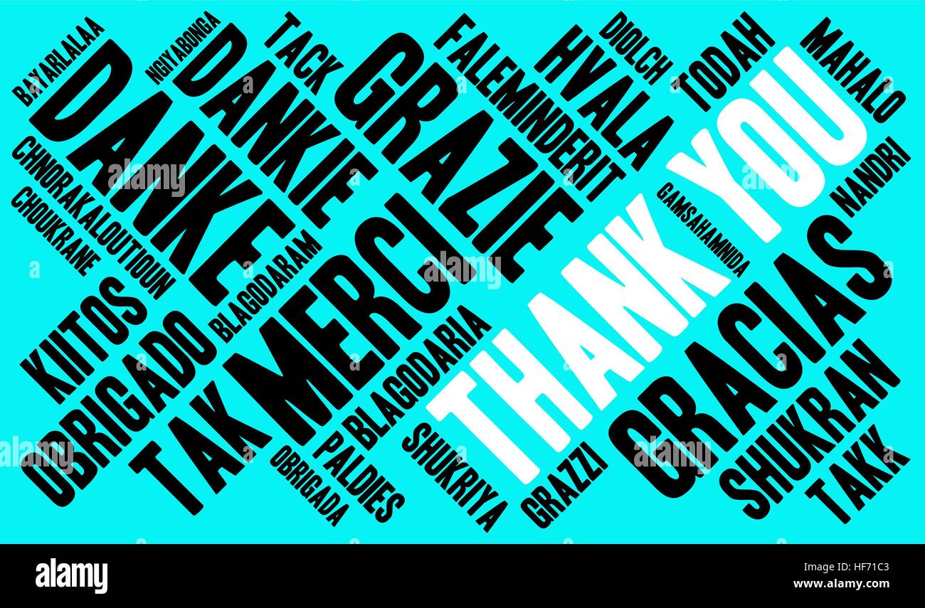 Thank You word cloud on a white background Stock Vector Image & Art - Alamy