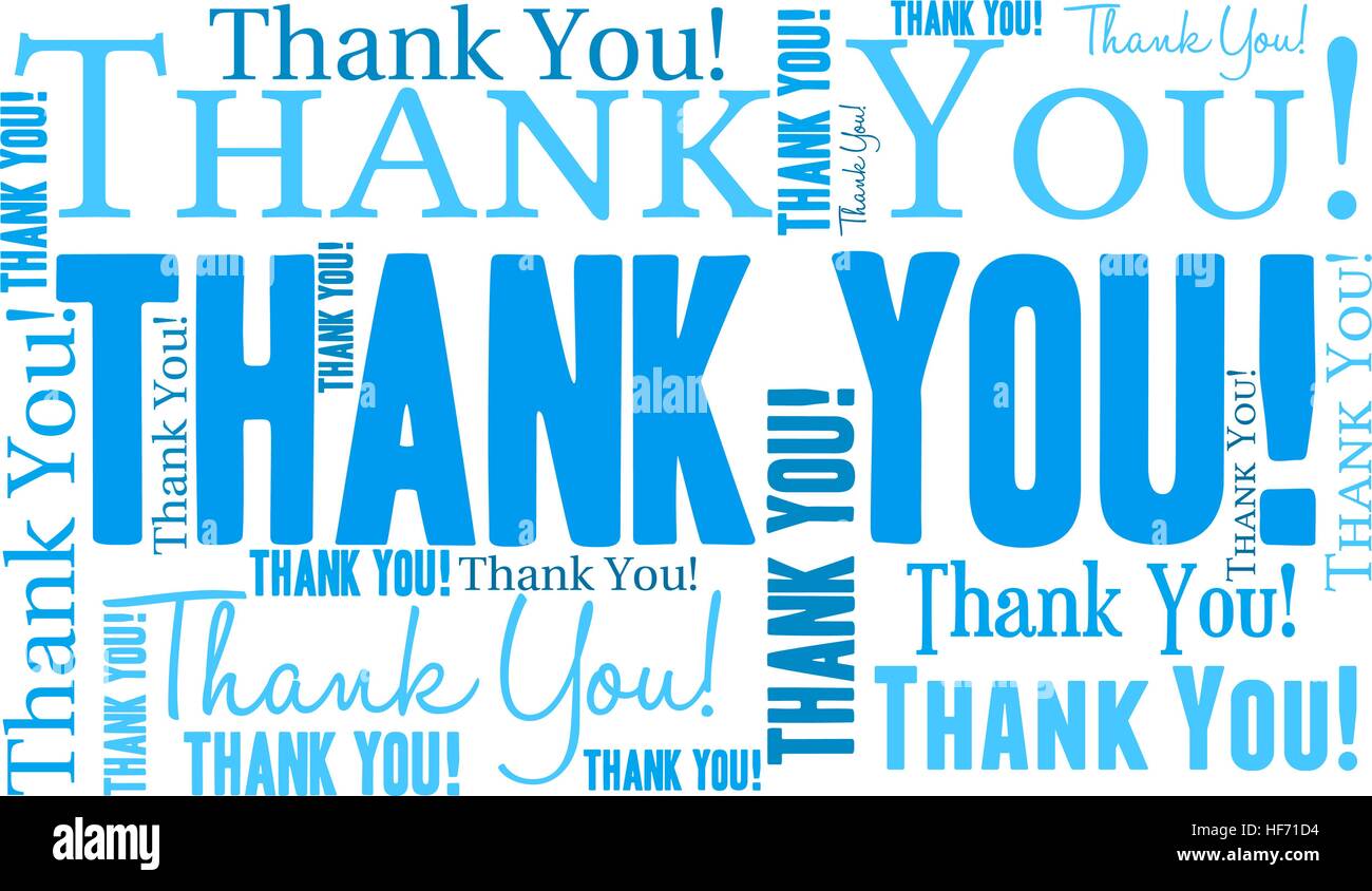 Thank You word cloud on a white background Stock Vector Image & Art - Alamy