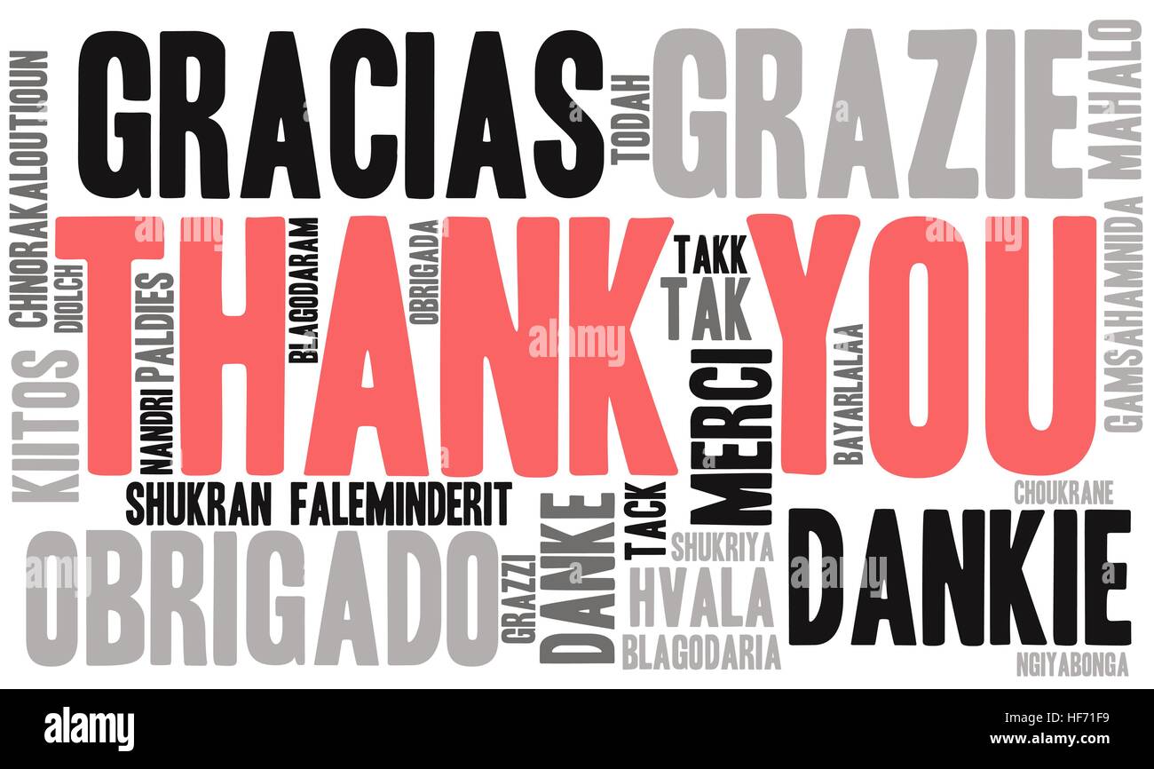Thank You word cloud on a white background Stock Vector Image & Art - Alamy
