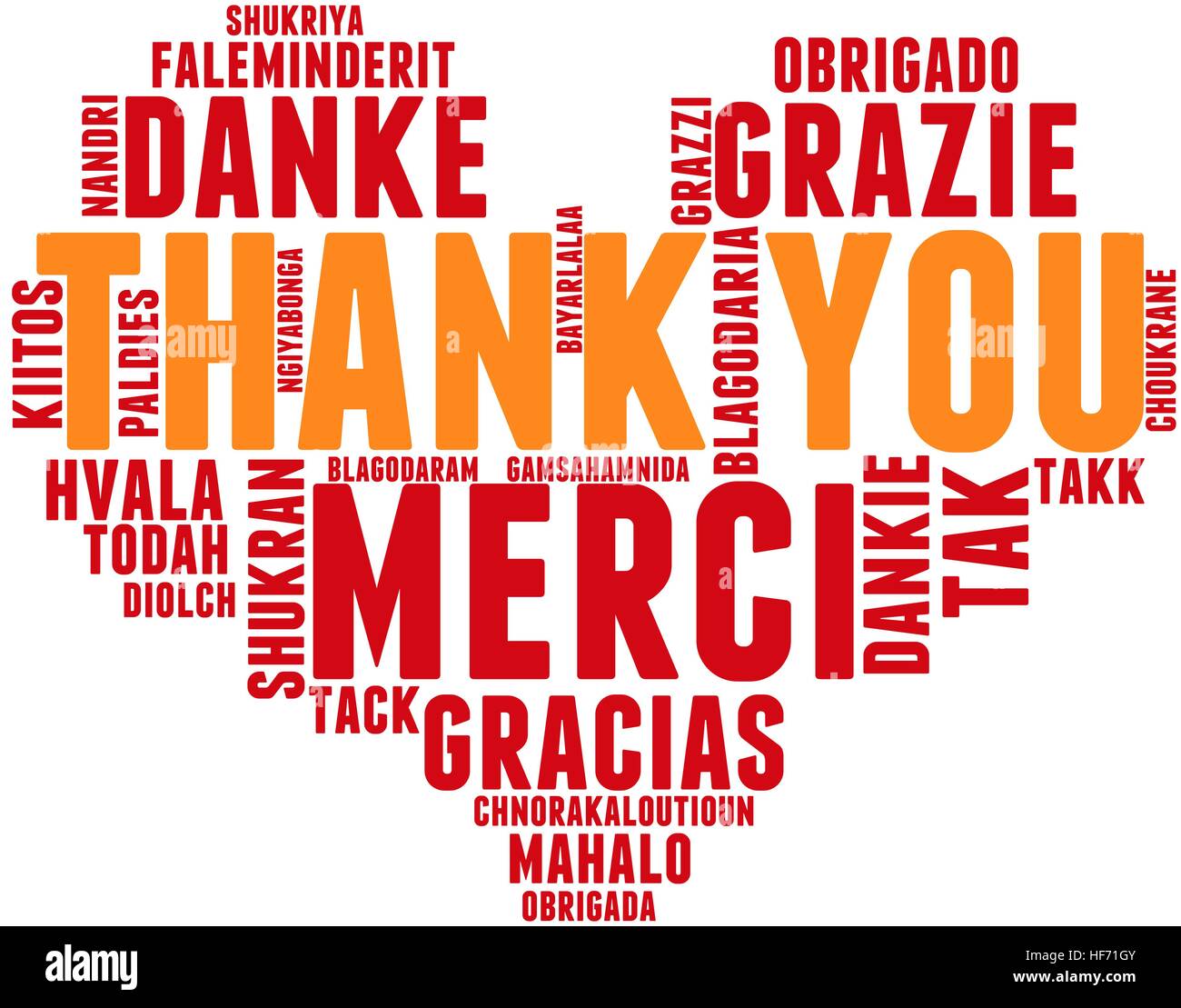 Thank You word cloud on a white background Stock Vector Image & Art - Alamy