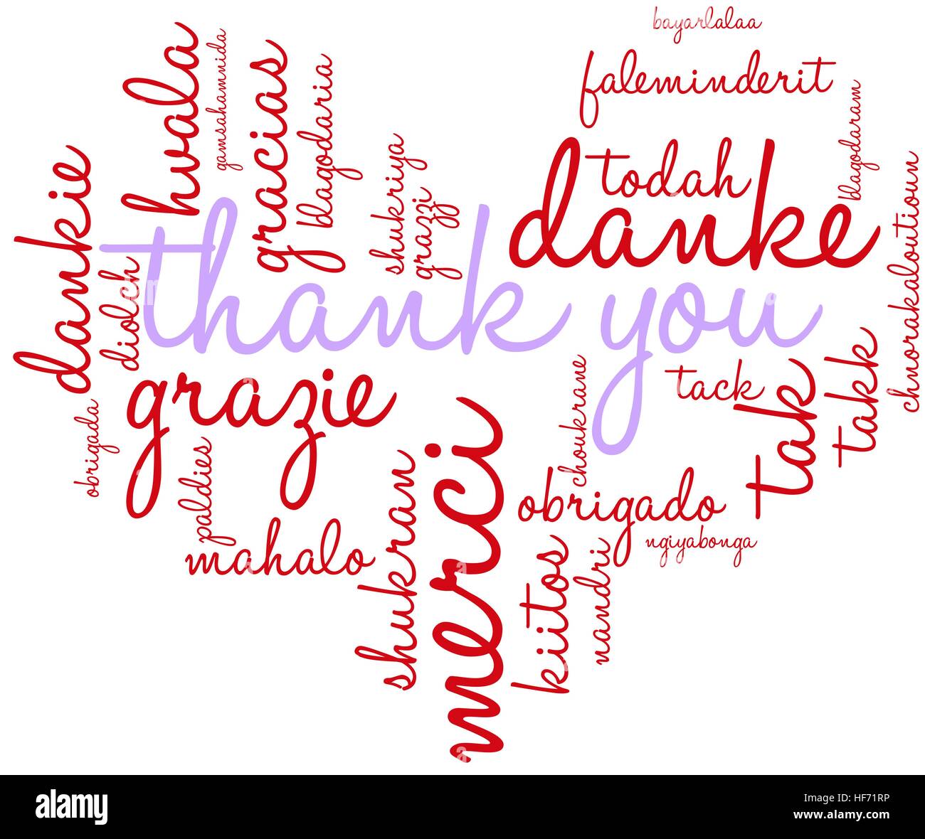 Thank You word cloud on a white background Stock Vector Image & Art - Alamy