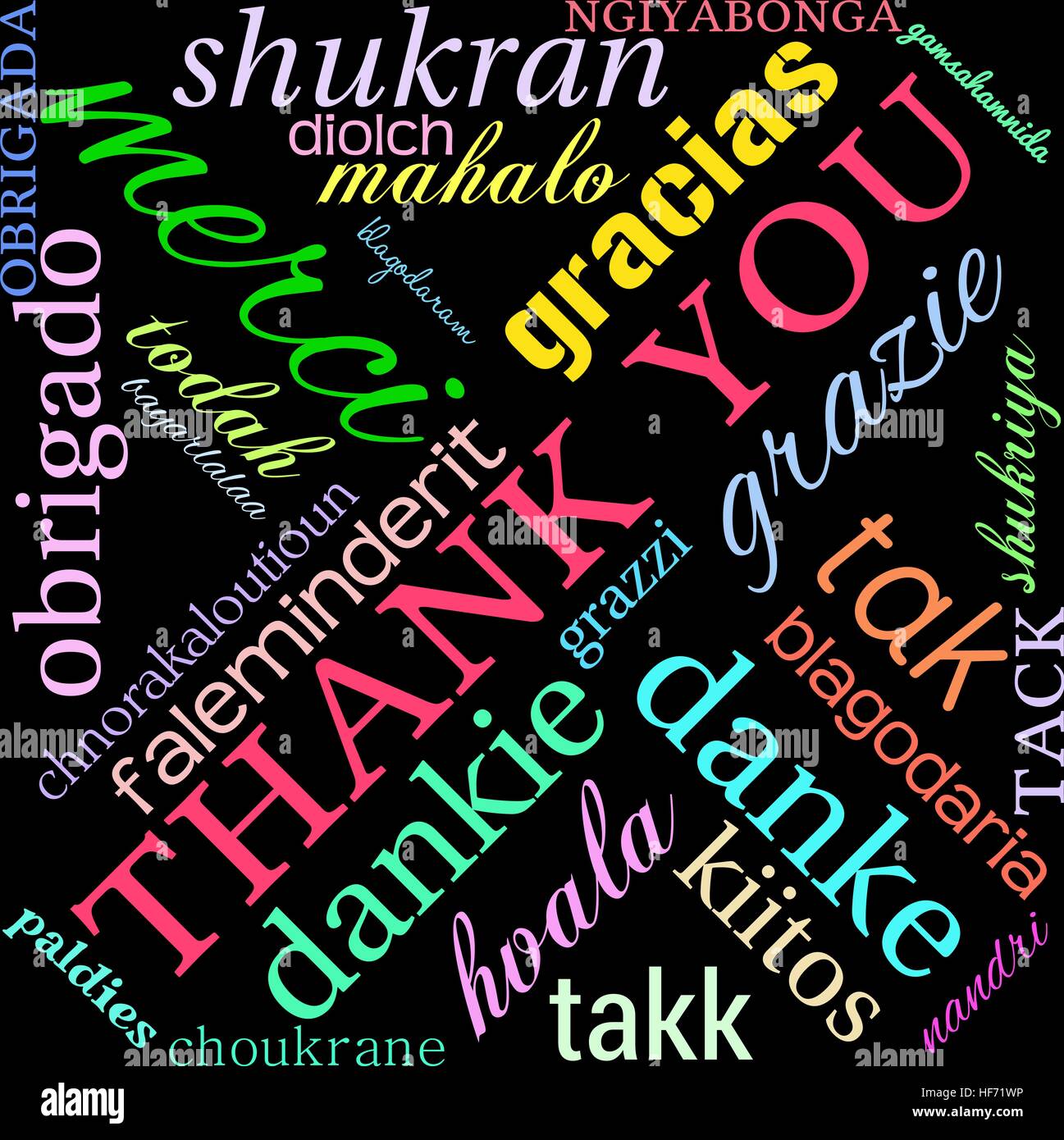 Thank You word cloud on a white background Stock Vector Image & Art - Alamy