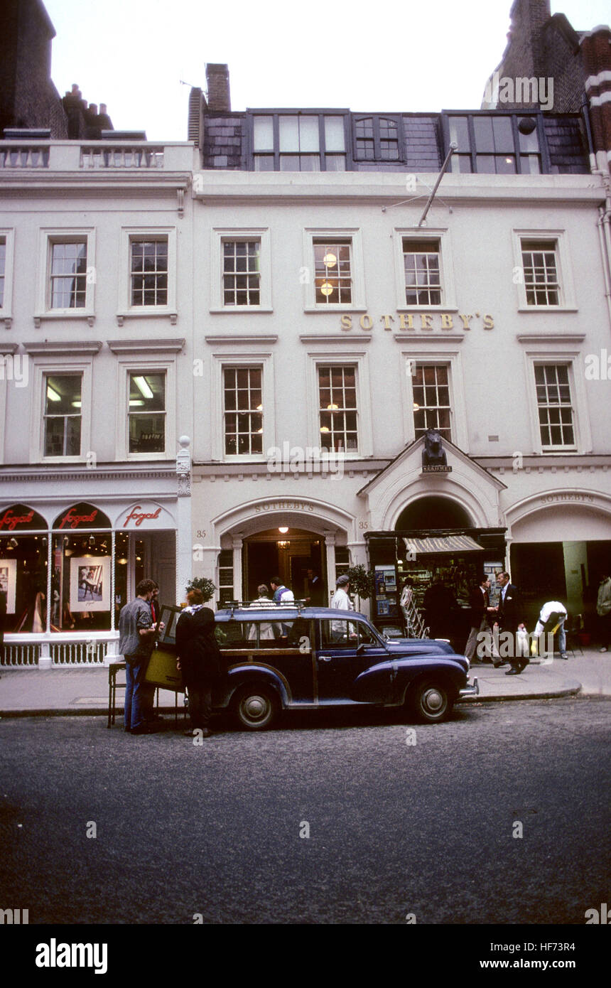 SOTHEBYs London England 2005 auction house famous for its high-profile auctions Stock Photo